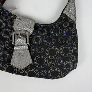 Black buckle shoulder bag (20x37 cm)
