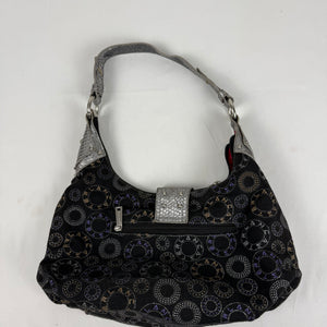 Black buckle shoulder bag (20x37 cm)