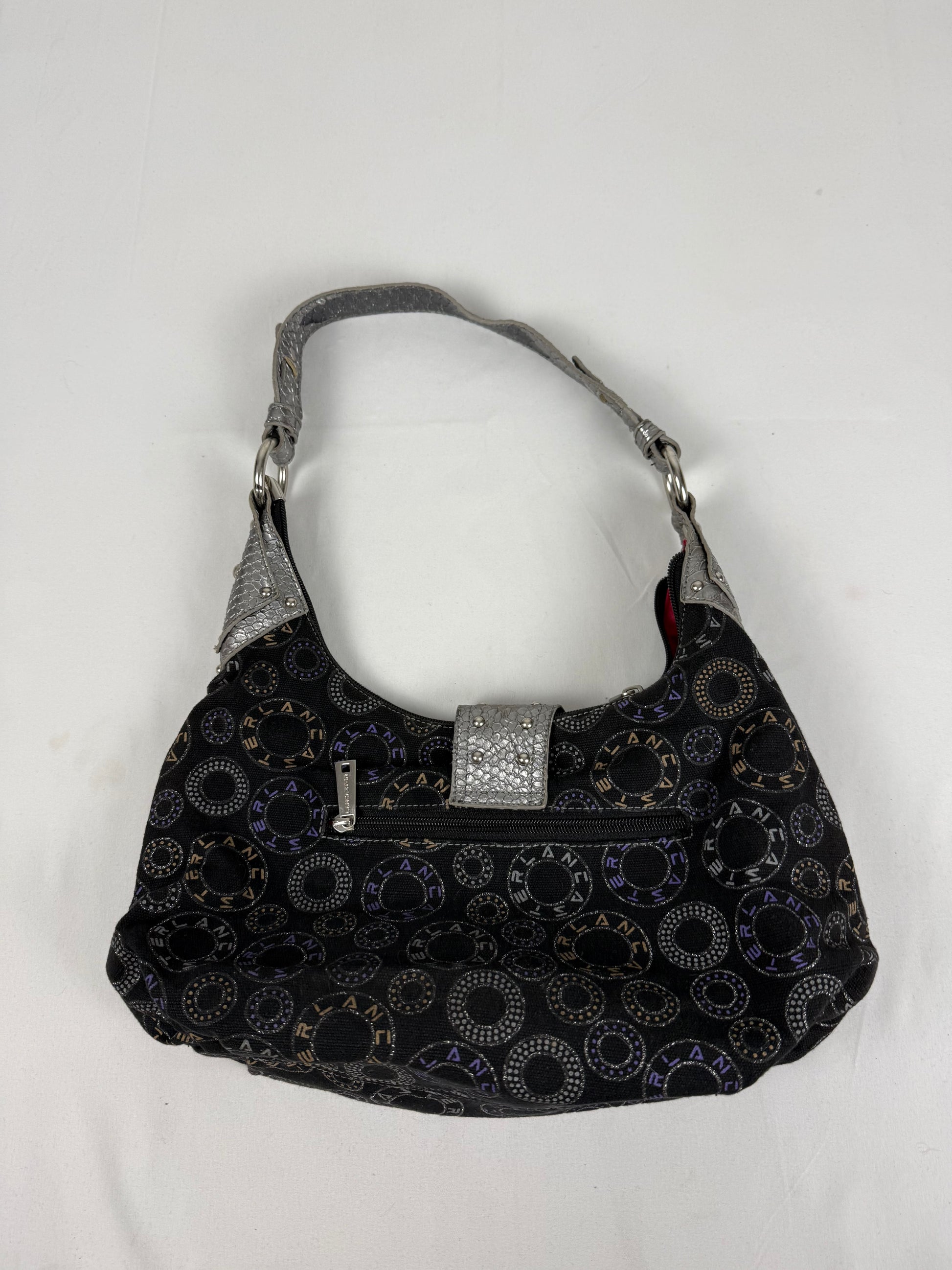 Black buckle shoulder bag (20x37 cm)