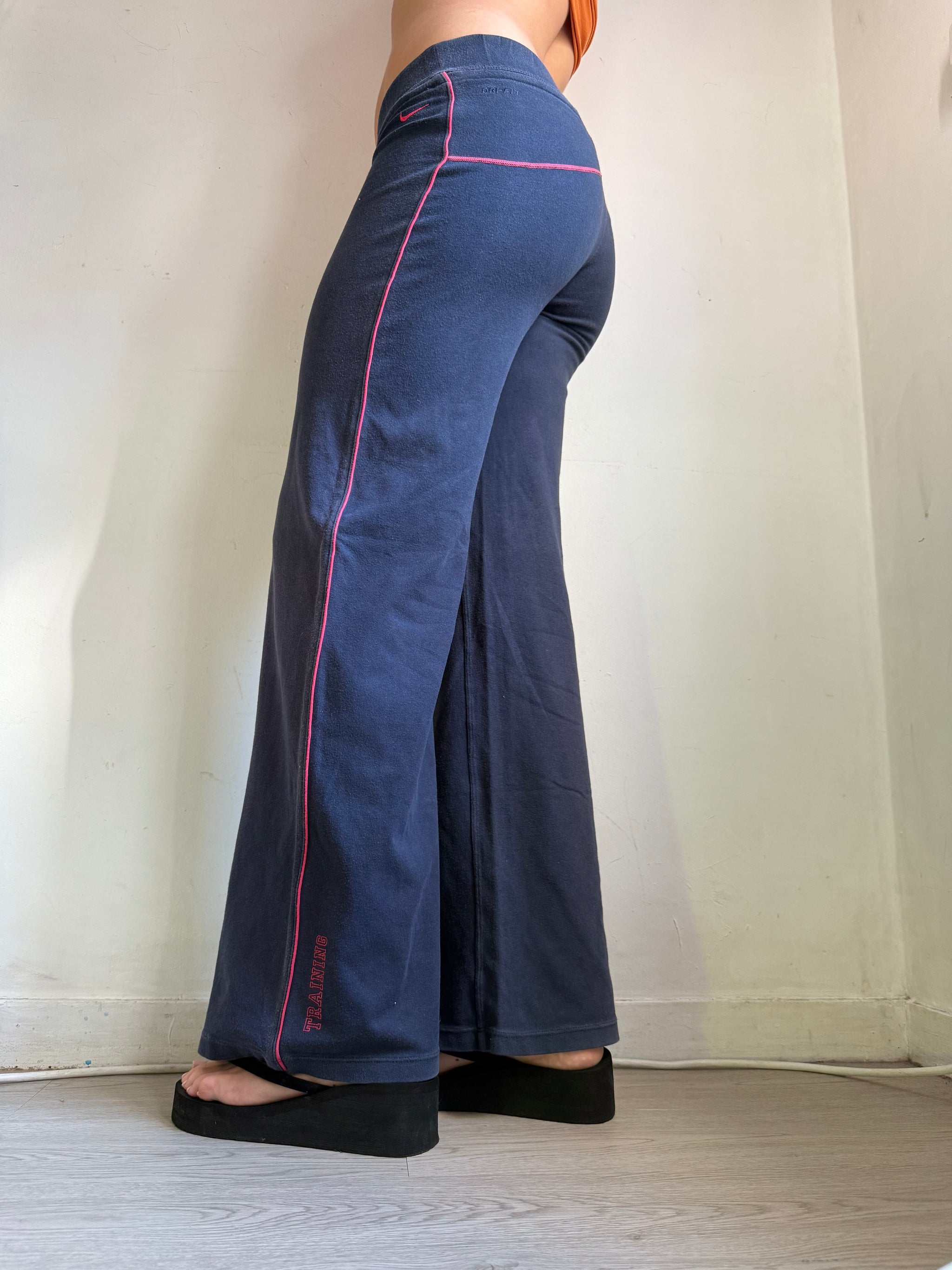 Navy cotton stretchy activewear pants (S)