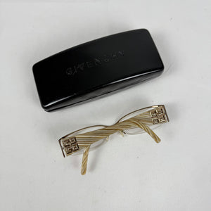 Gold office glasses with logo (with prescription)
