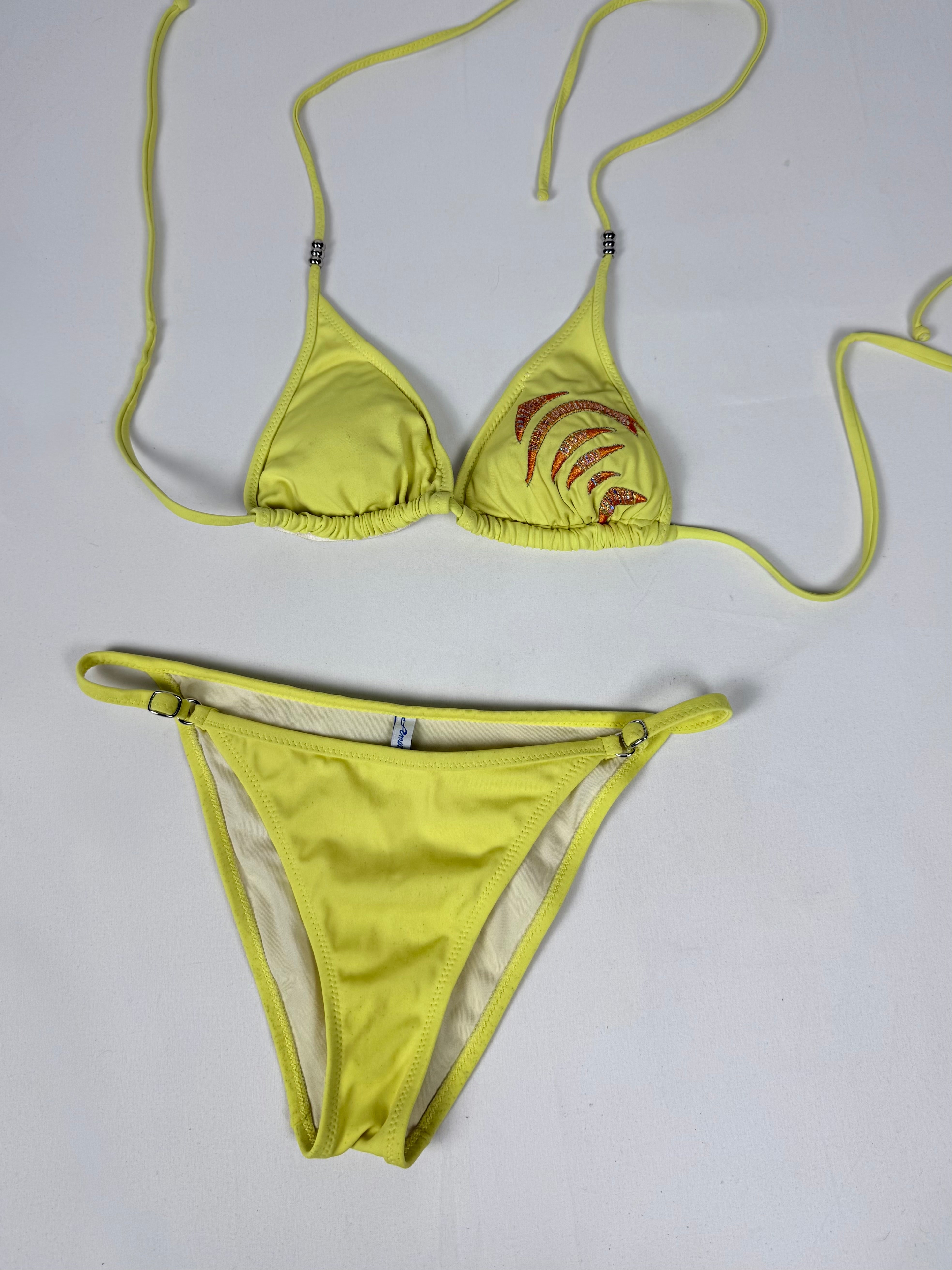 Yellow low rise bikini set (S/M)
