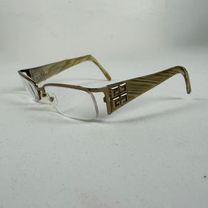 Gold office glasses with logo (with prescription)