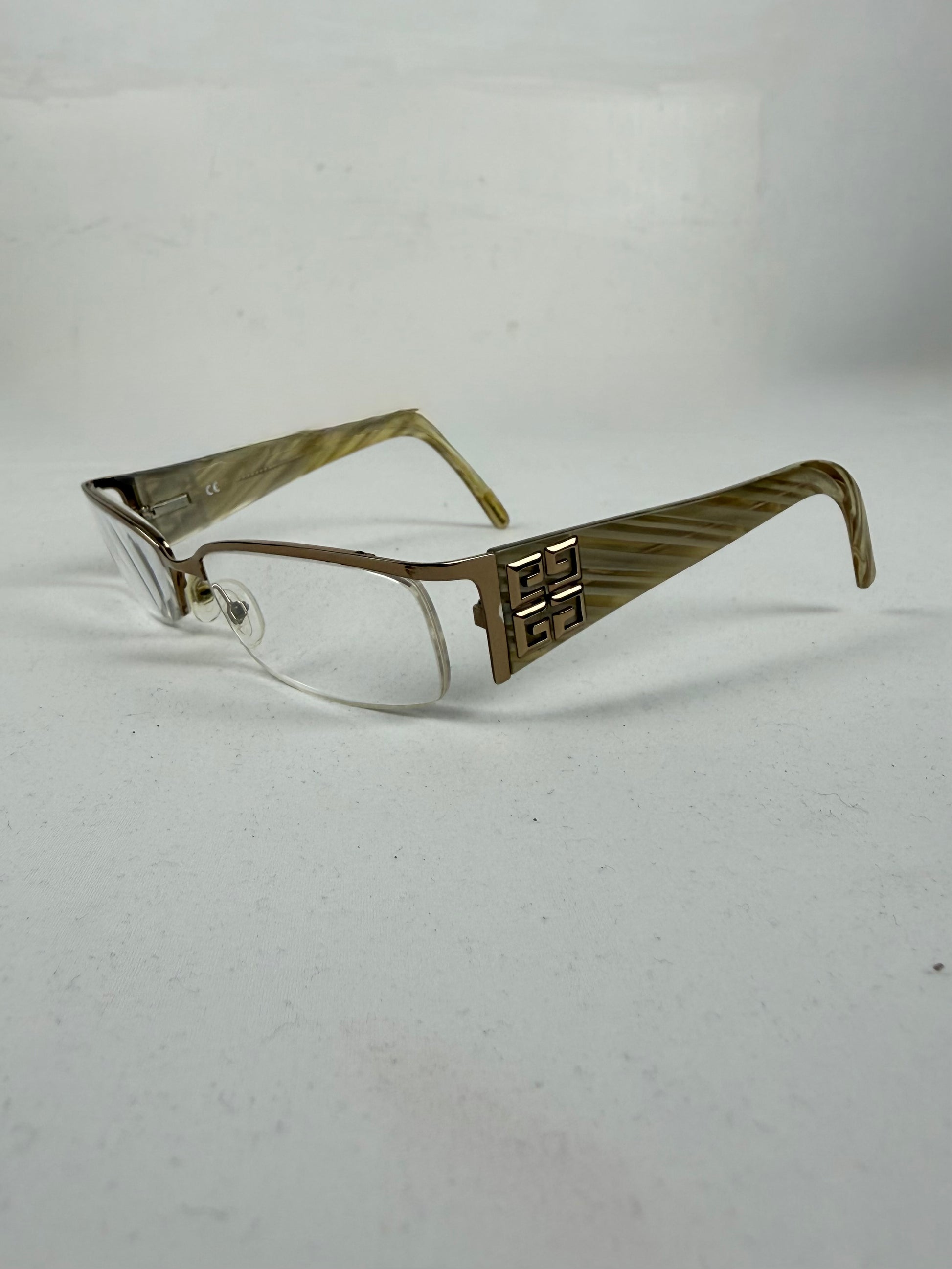 Gold office glasses with logo (with prescription)