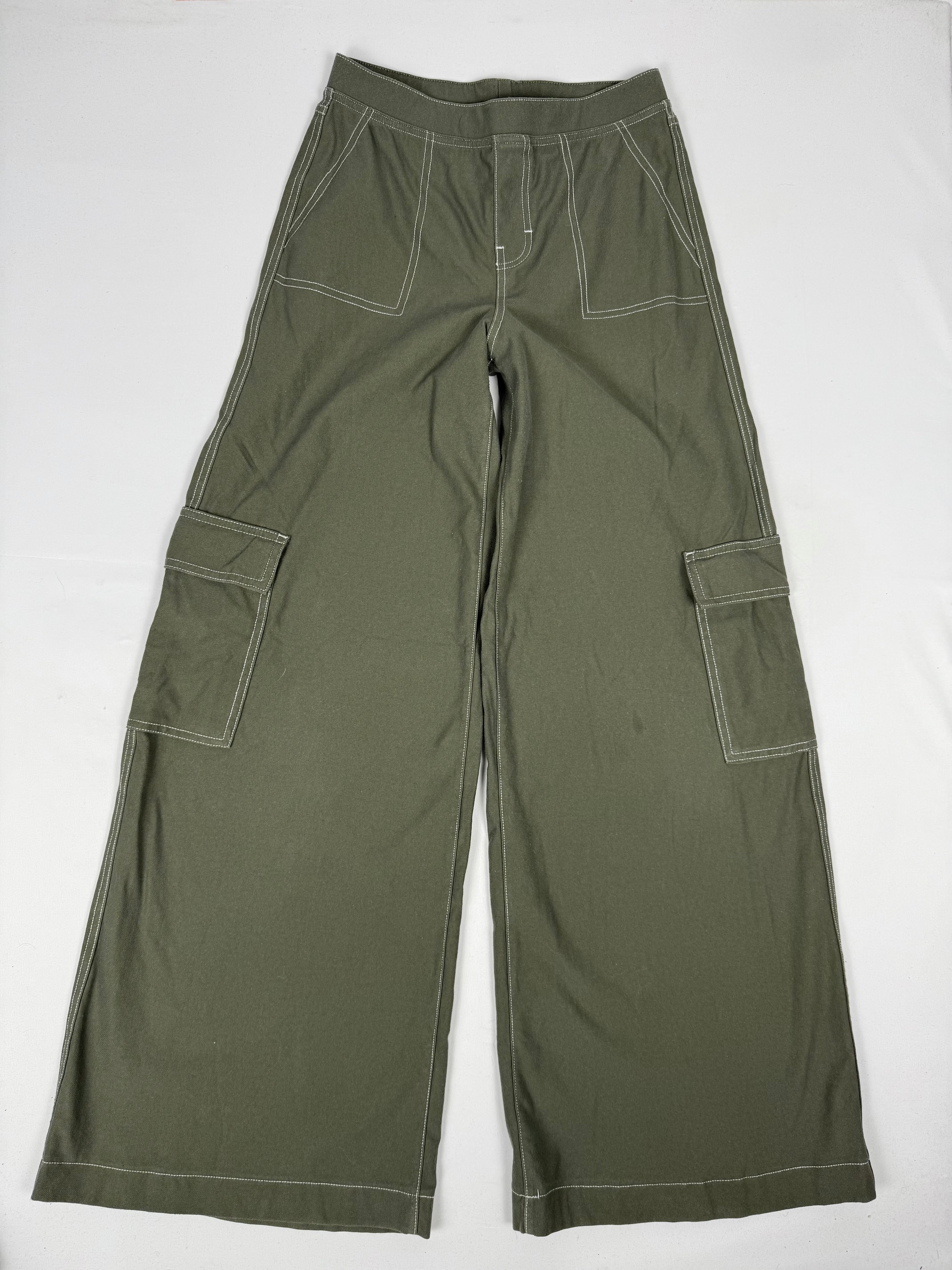 Khaki baggy cargo pants (XS)