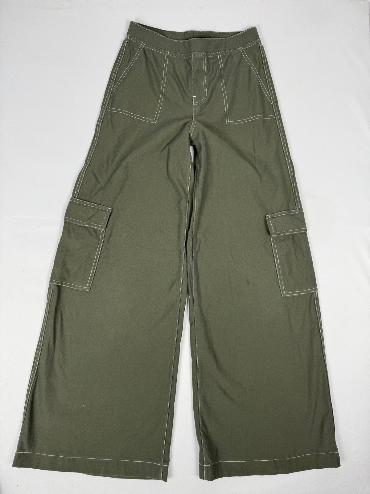 Khaki baggy cargo pants (XS)