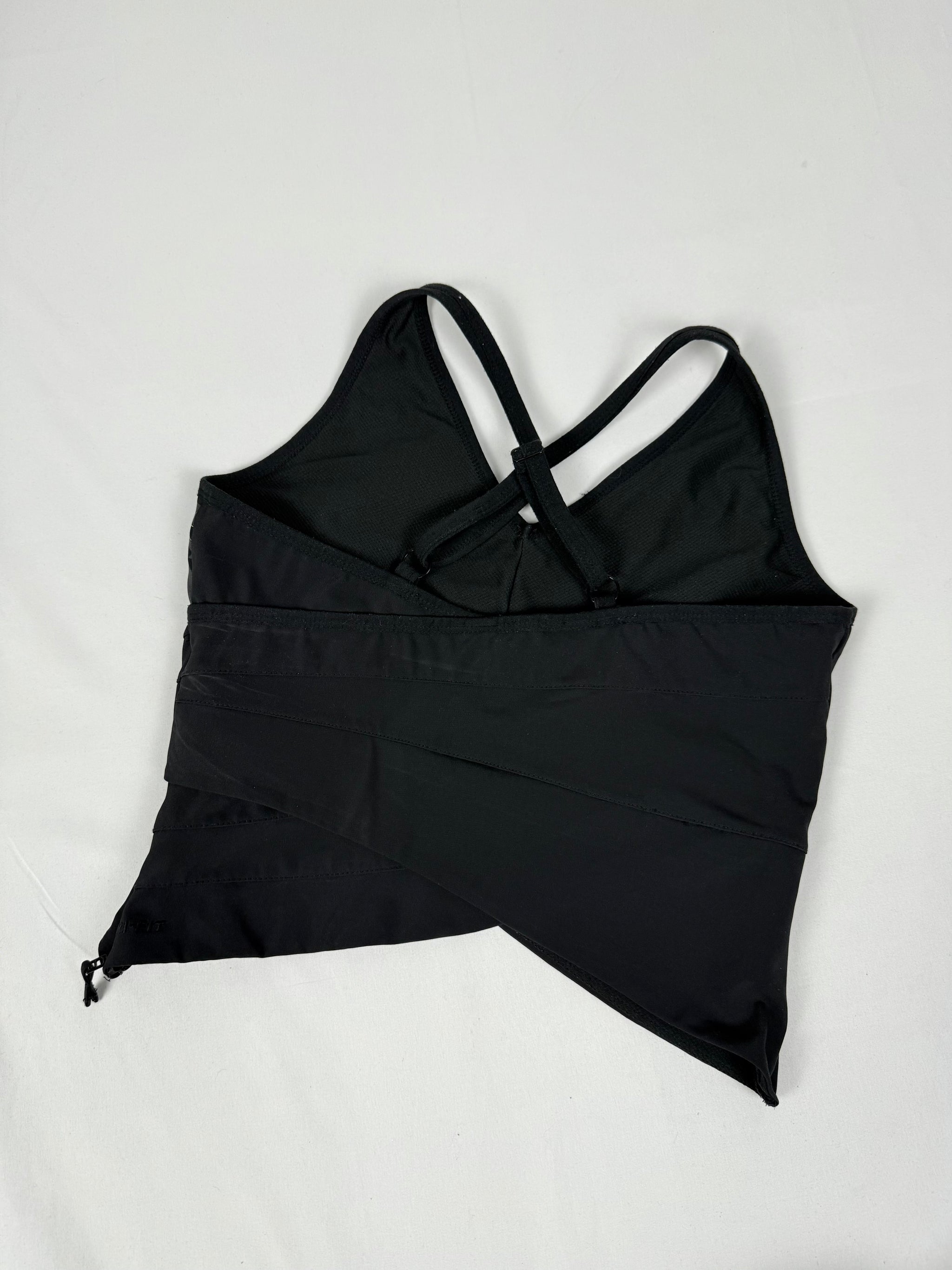 Black activewear graphic top (XS/S)