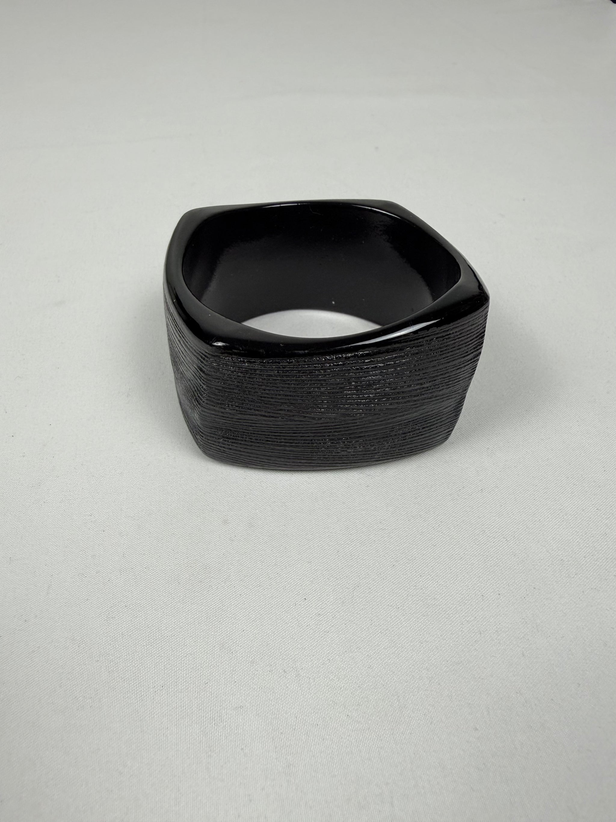 Black maxi bangle bracelet