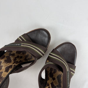 Brown wedge heels (37)