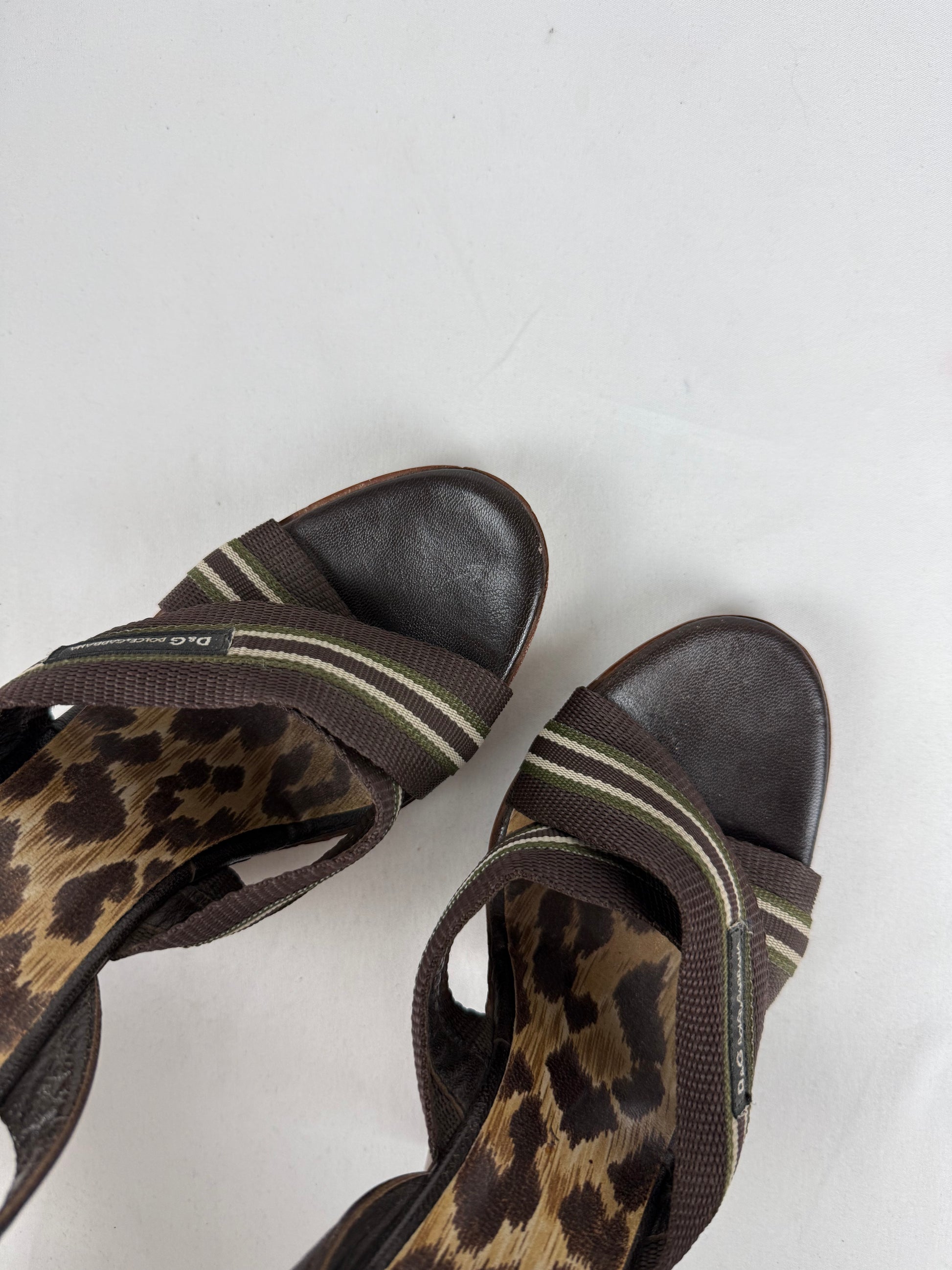 Brown wedge heels (37)