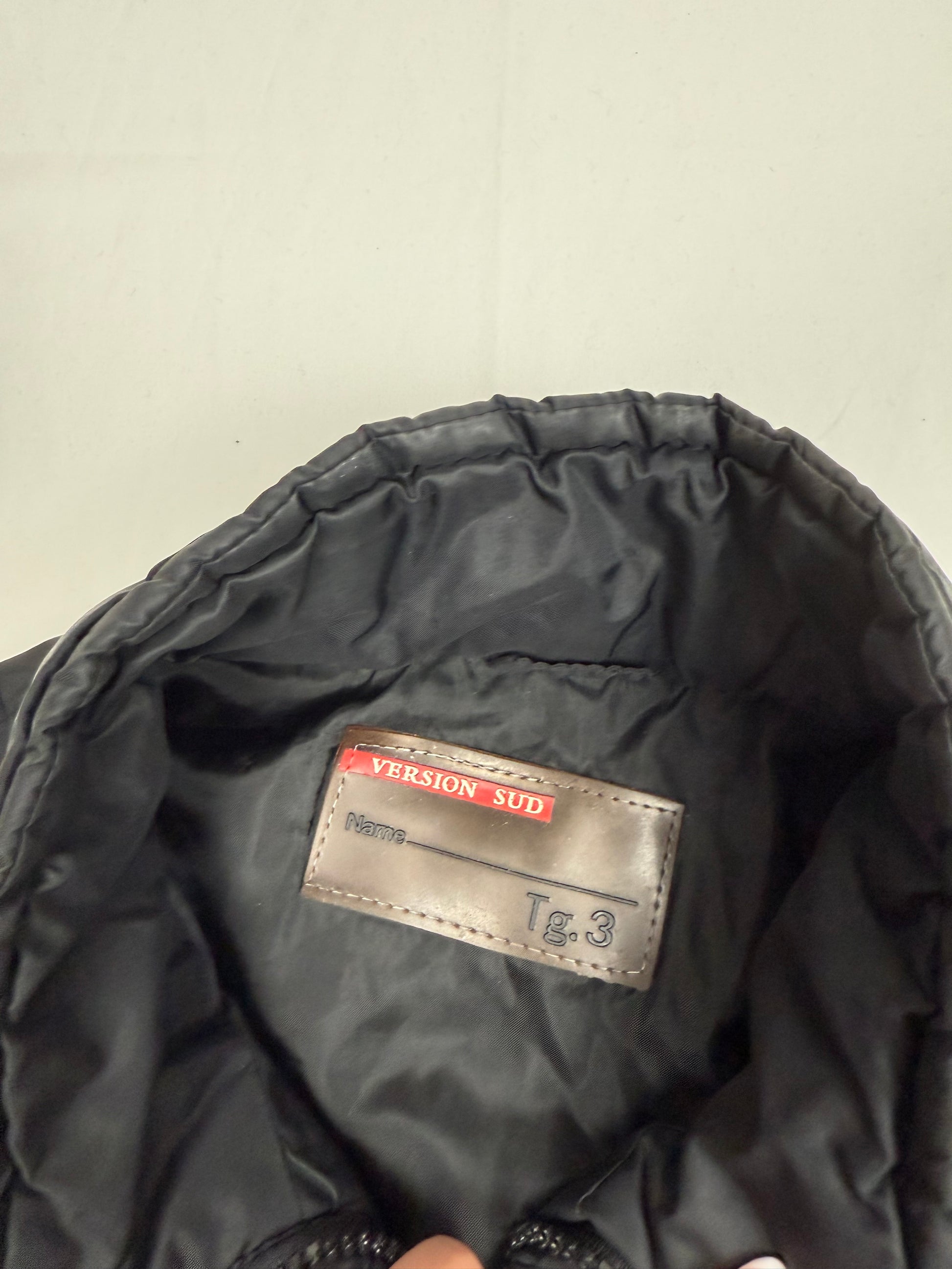 Black bi fabric puffer jumper jacket (M/L)