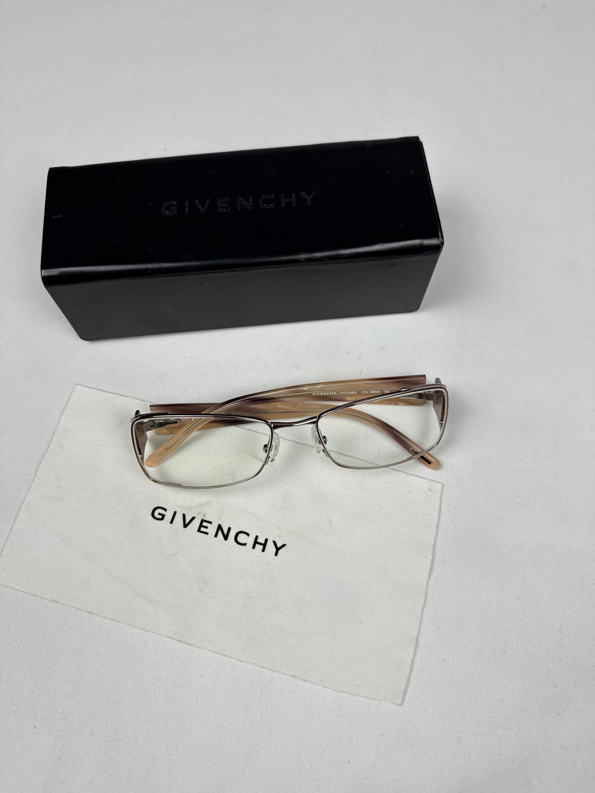 Gold office glasses rhinestones logo (with prescription)