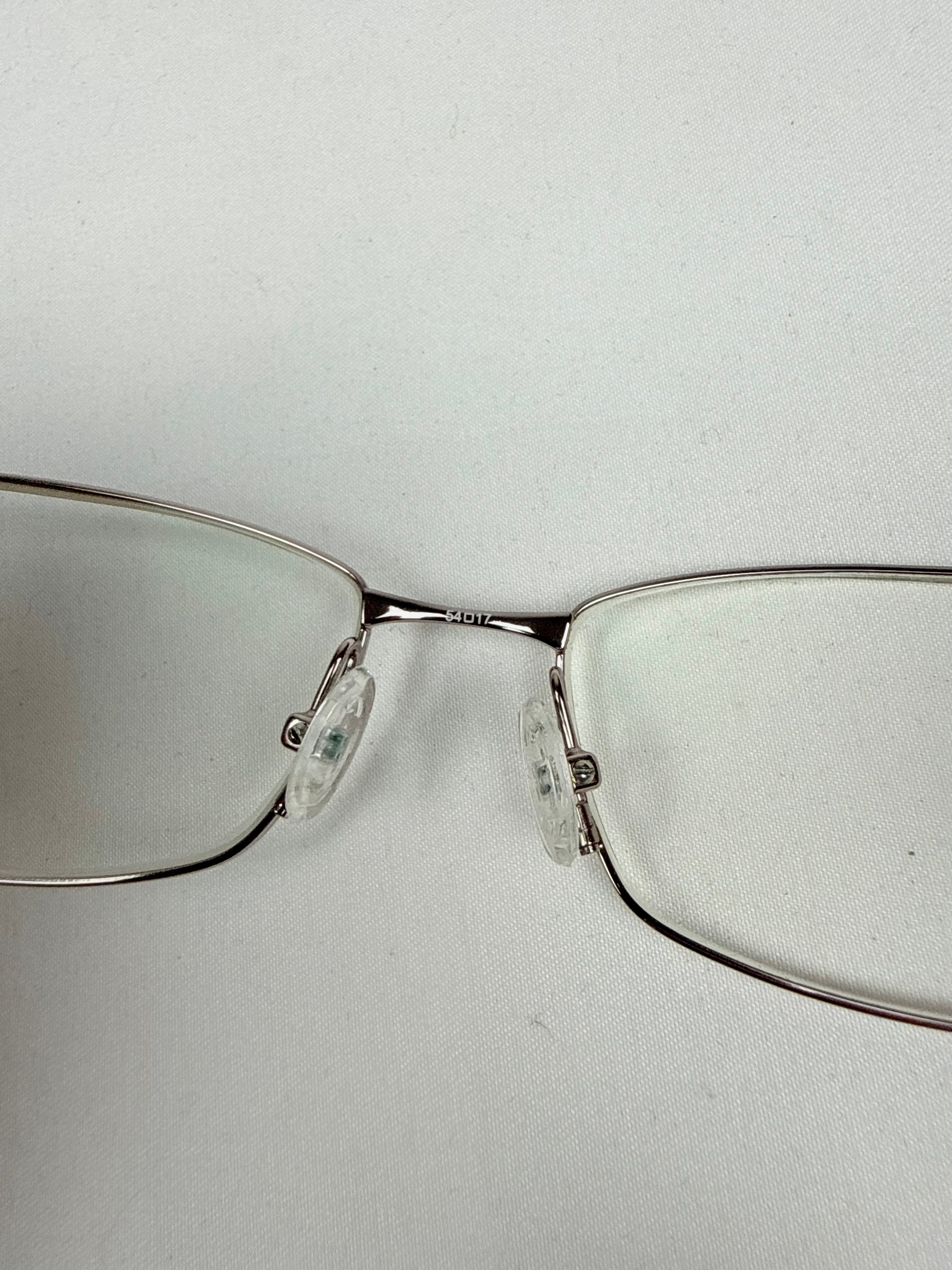 Gold office glasses rhinestones logo (with prescription)
