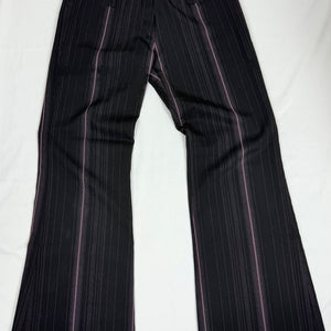 Black low rise flared bootcut office pants (L)