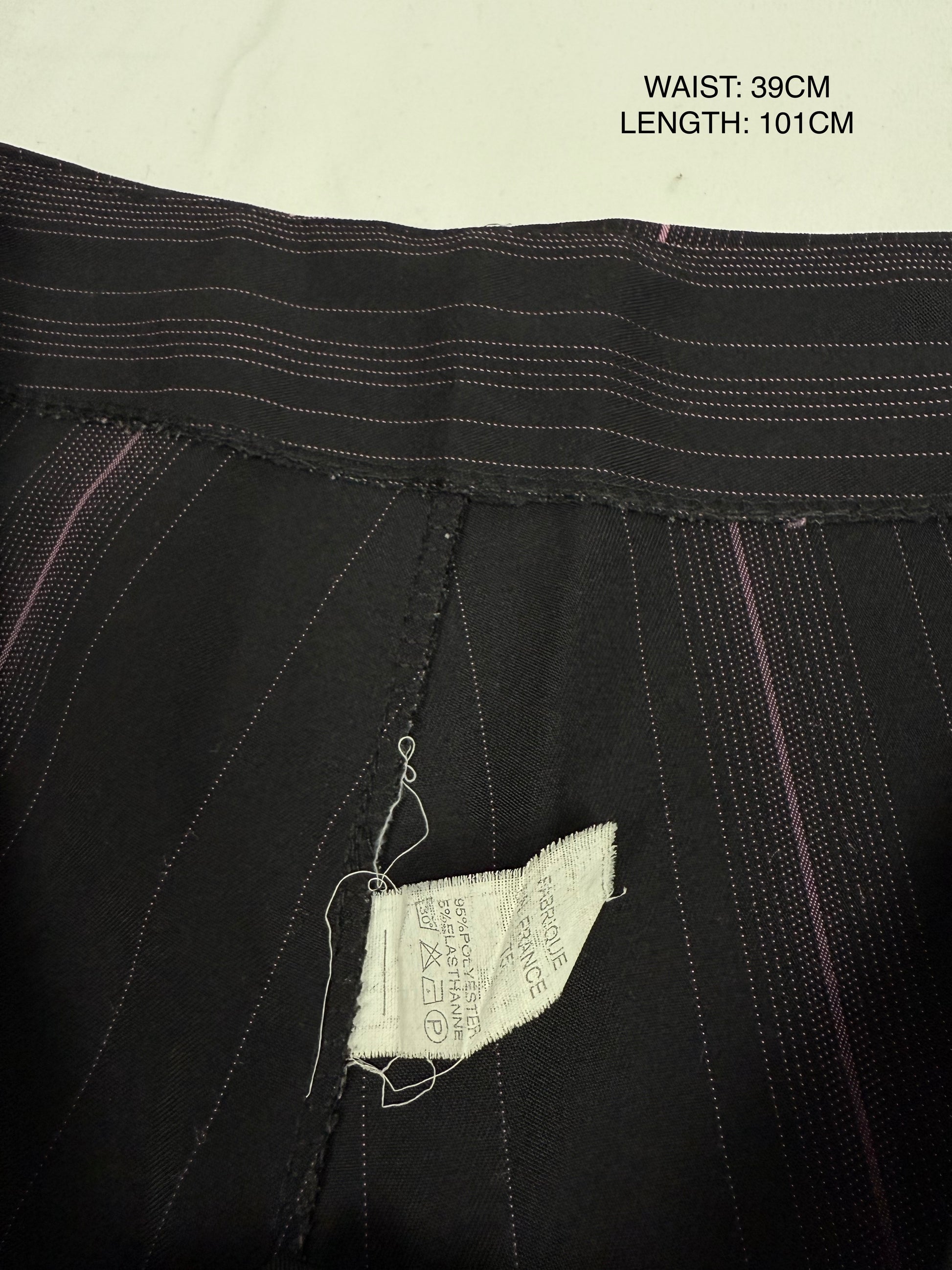 Black low rise flared bootcut office pants (L)