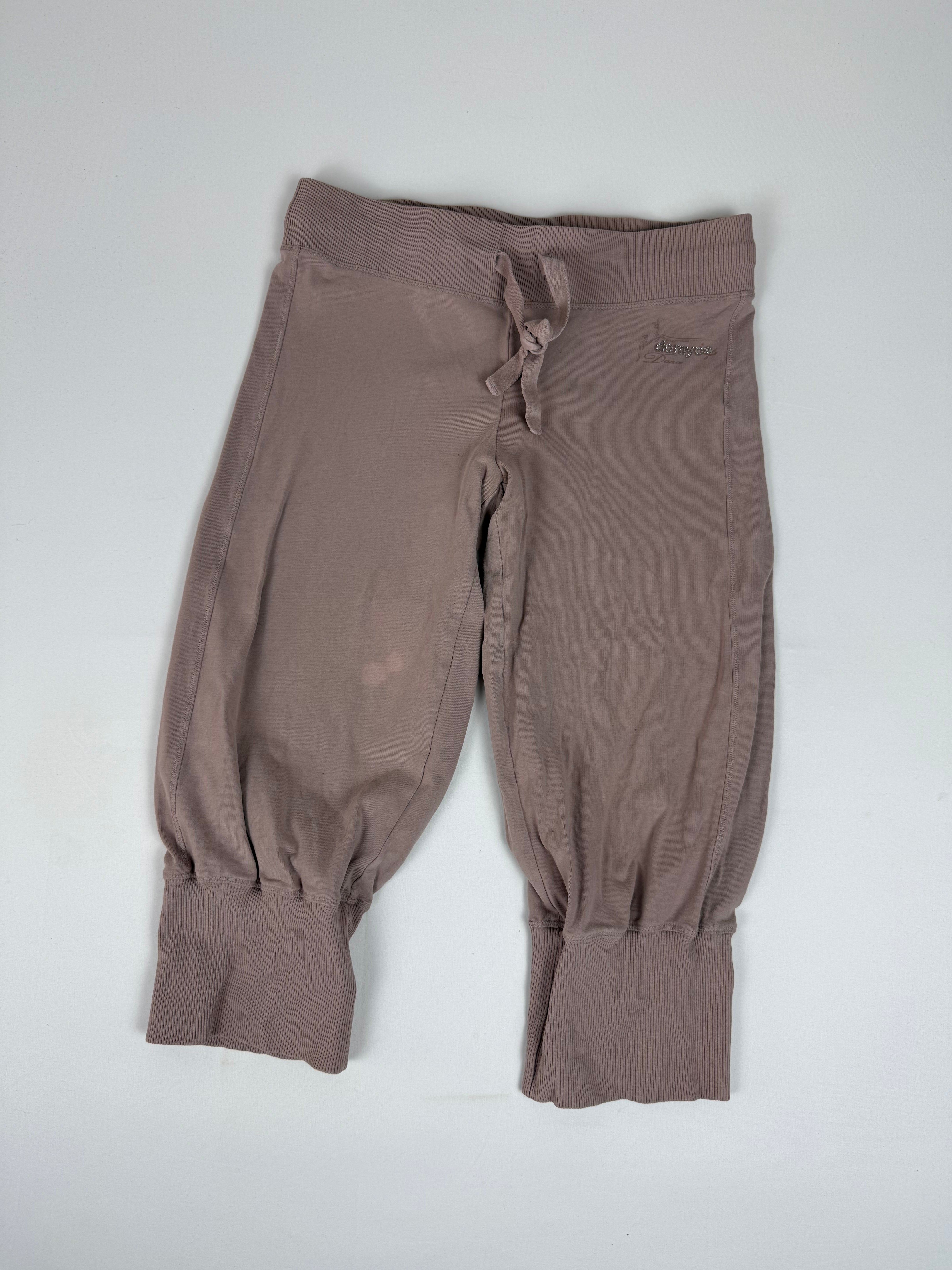 Beige cotton capri pants (S)