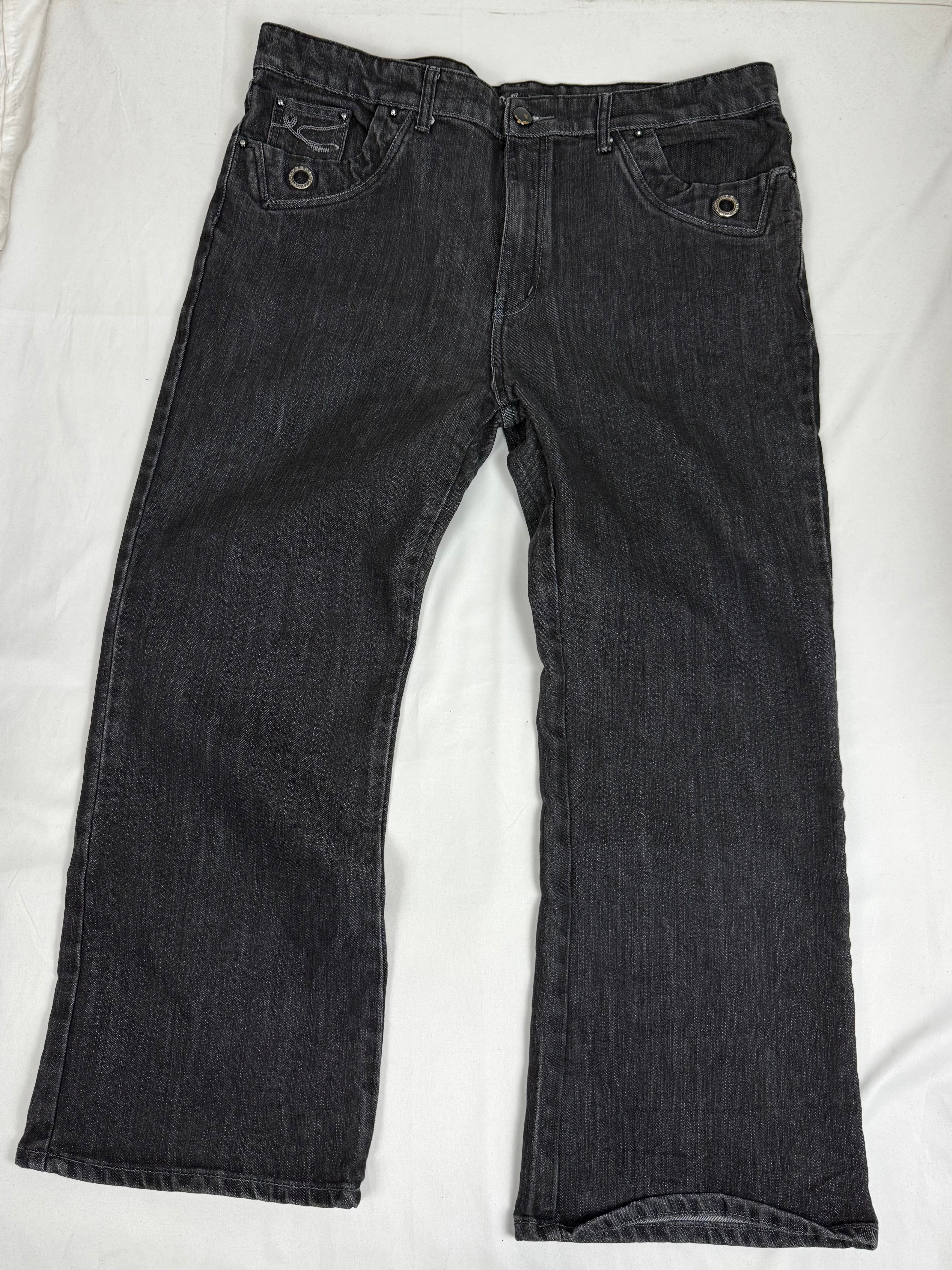 Grey low rise baggy pants (3XL)