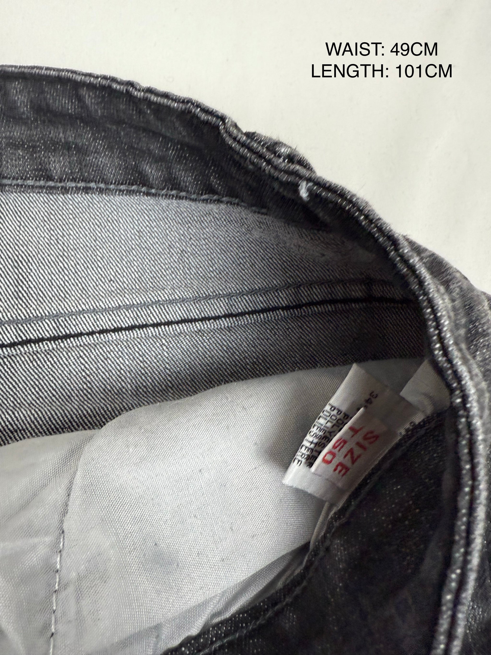 Grey low rise baggy pants (3XL)