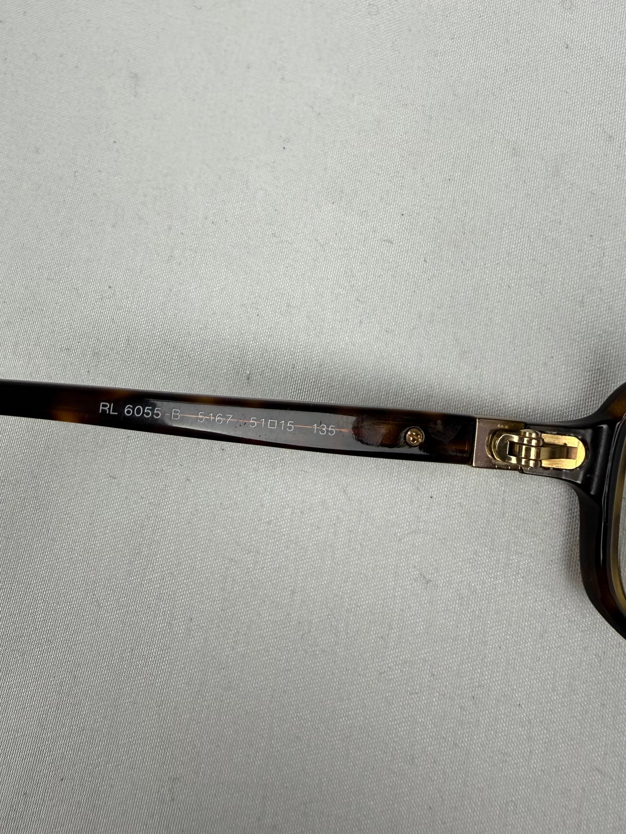 Brown square office glasses (with prescription)