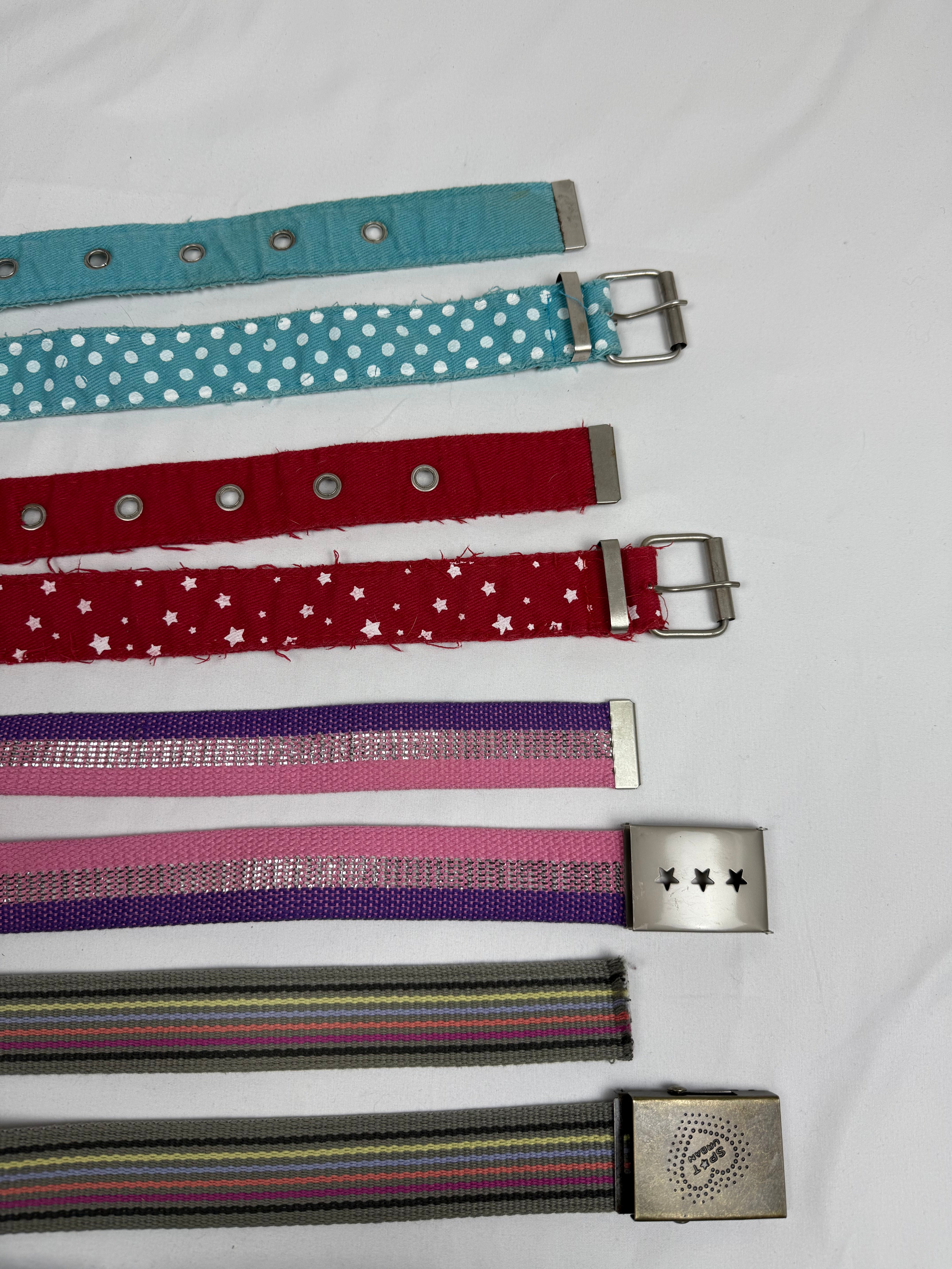 Striped purple metallic belt (90cm)