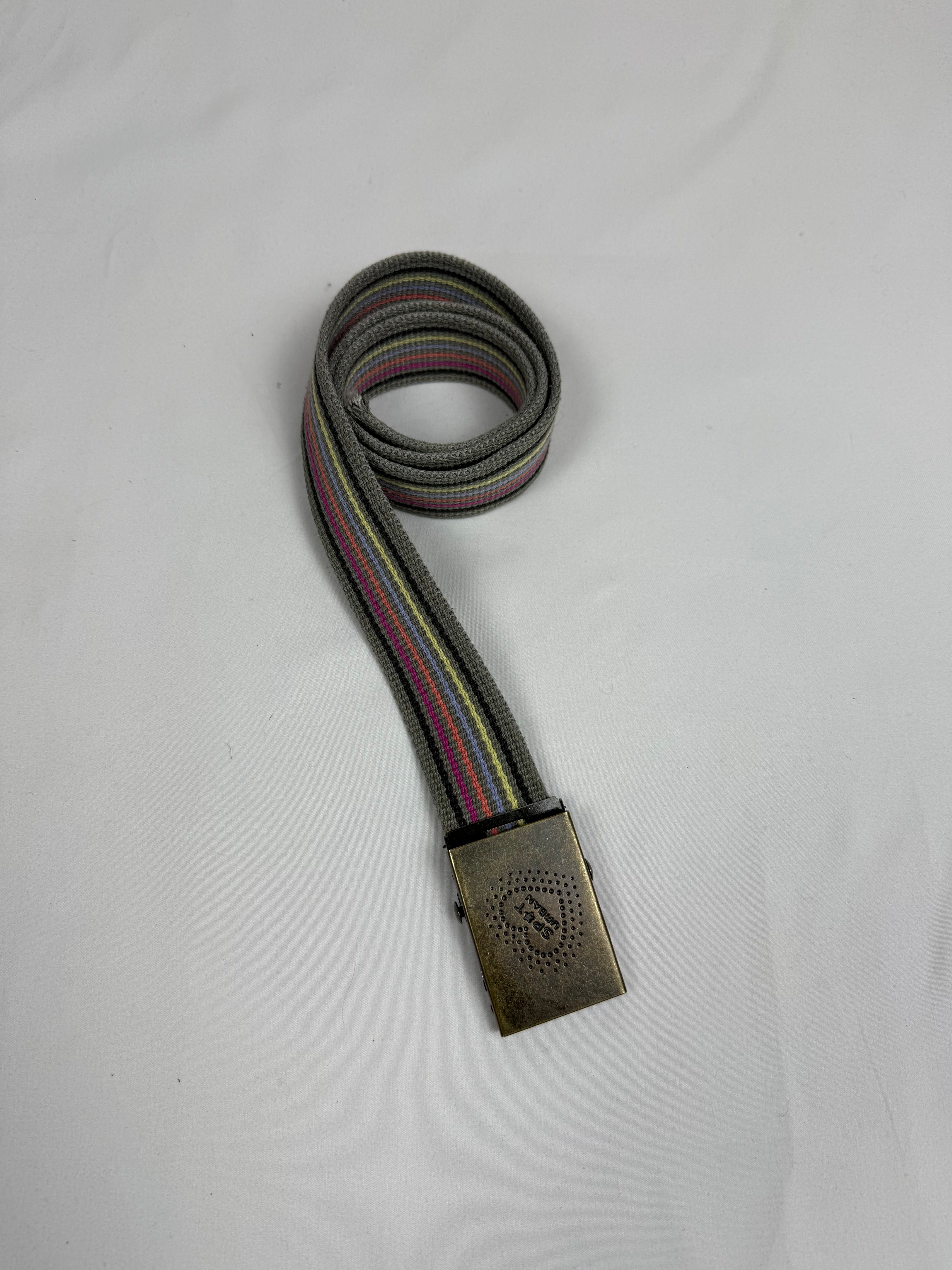 Striped purple metallic belt (90cm)