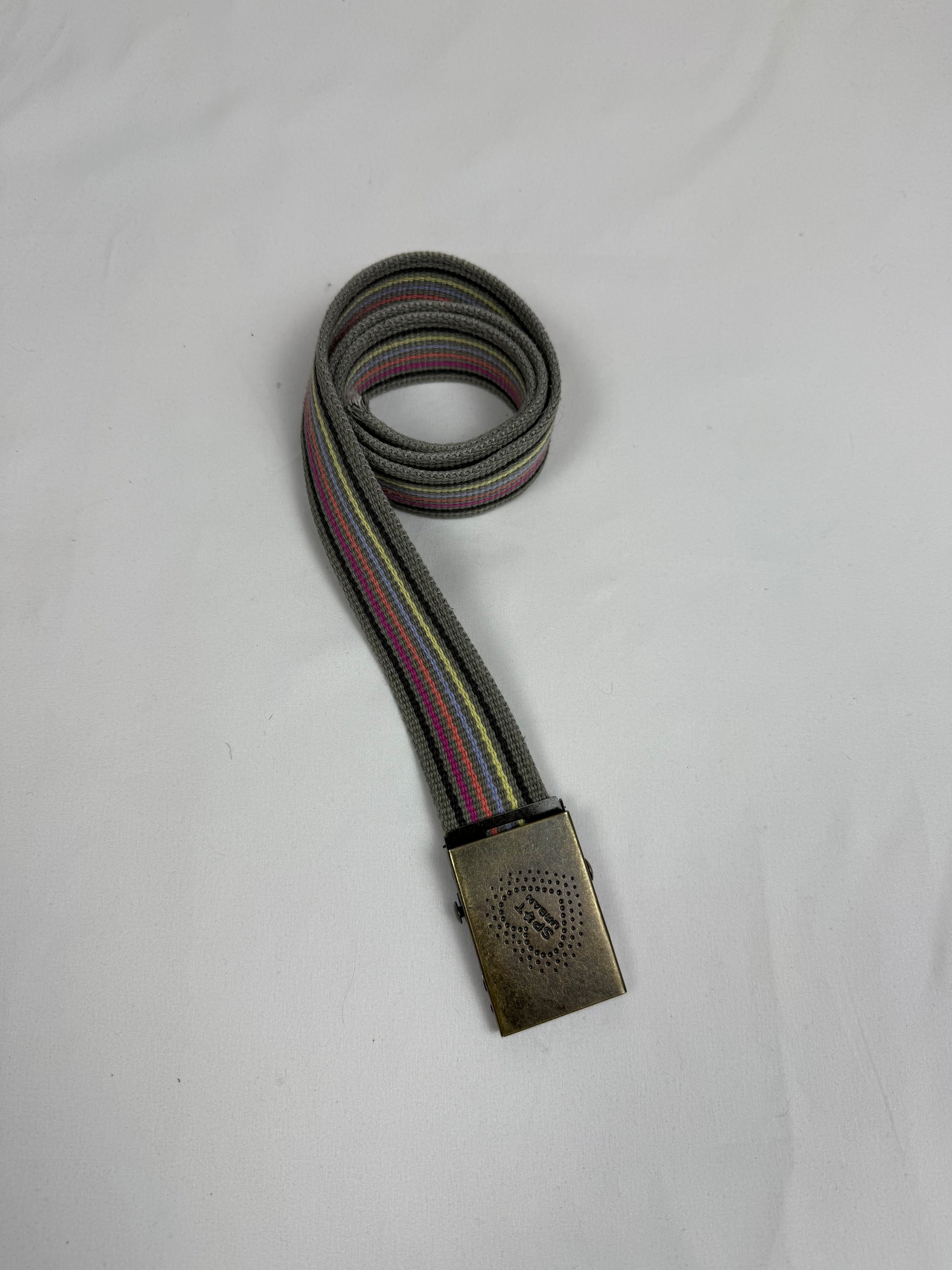 Striped purple metallic belt (90cm)