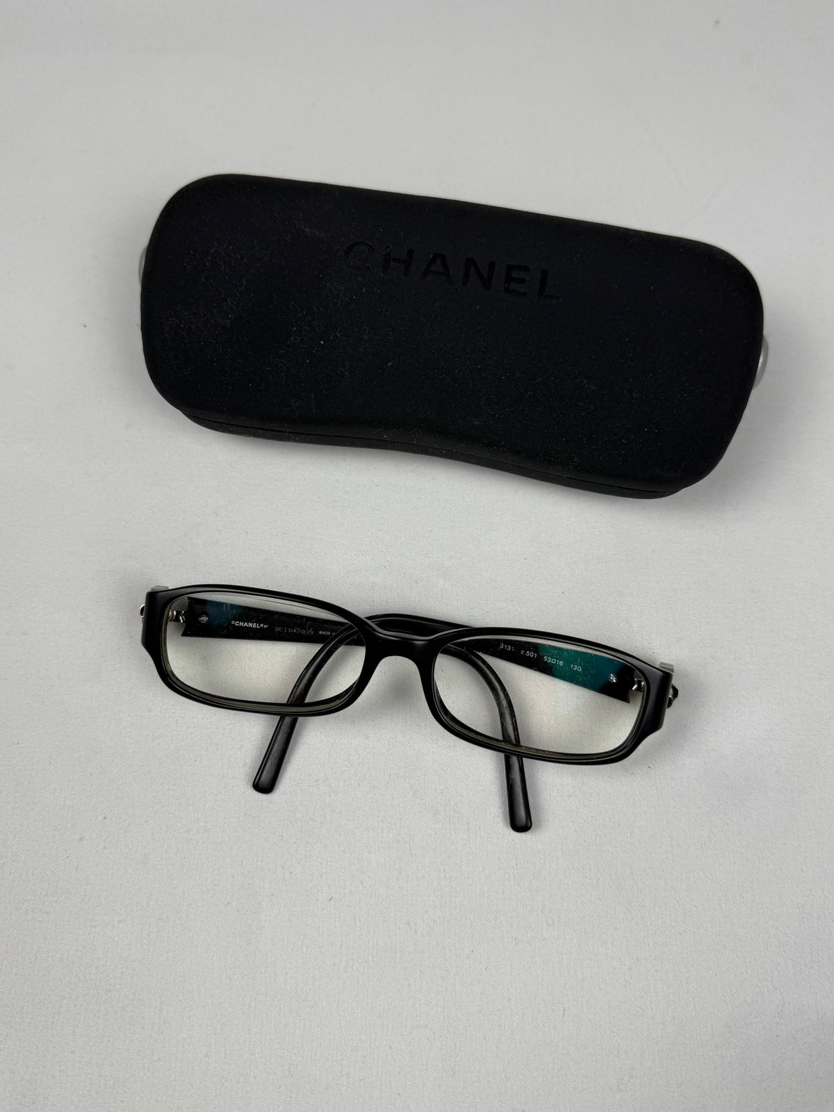 Black office square glasses (without prescription)