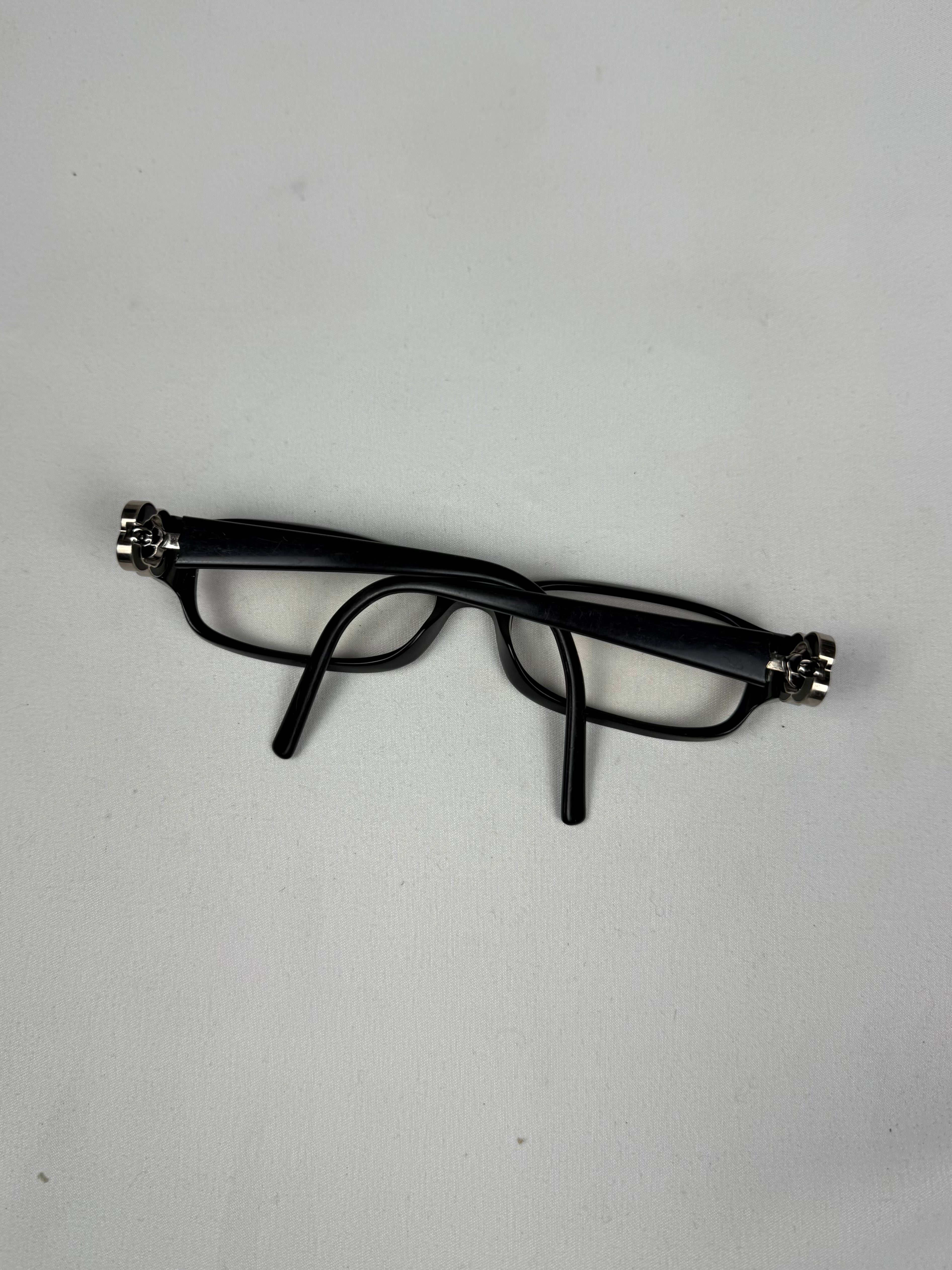 Black office square glasses (without prescription)
