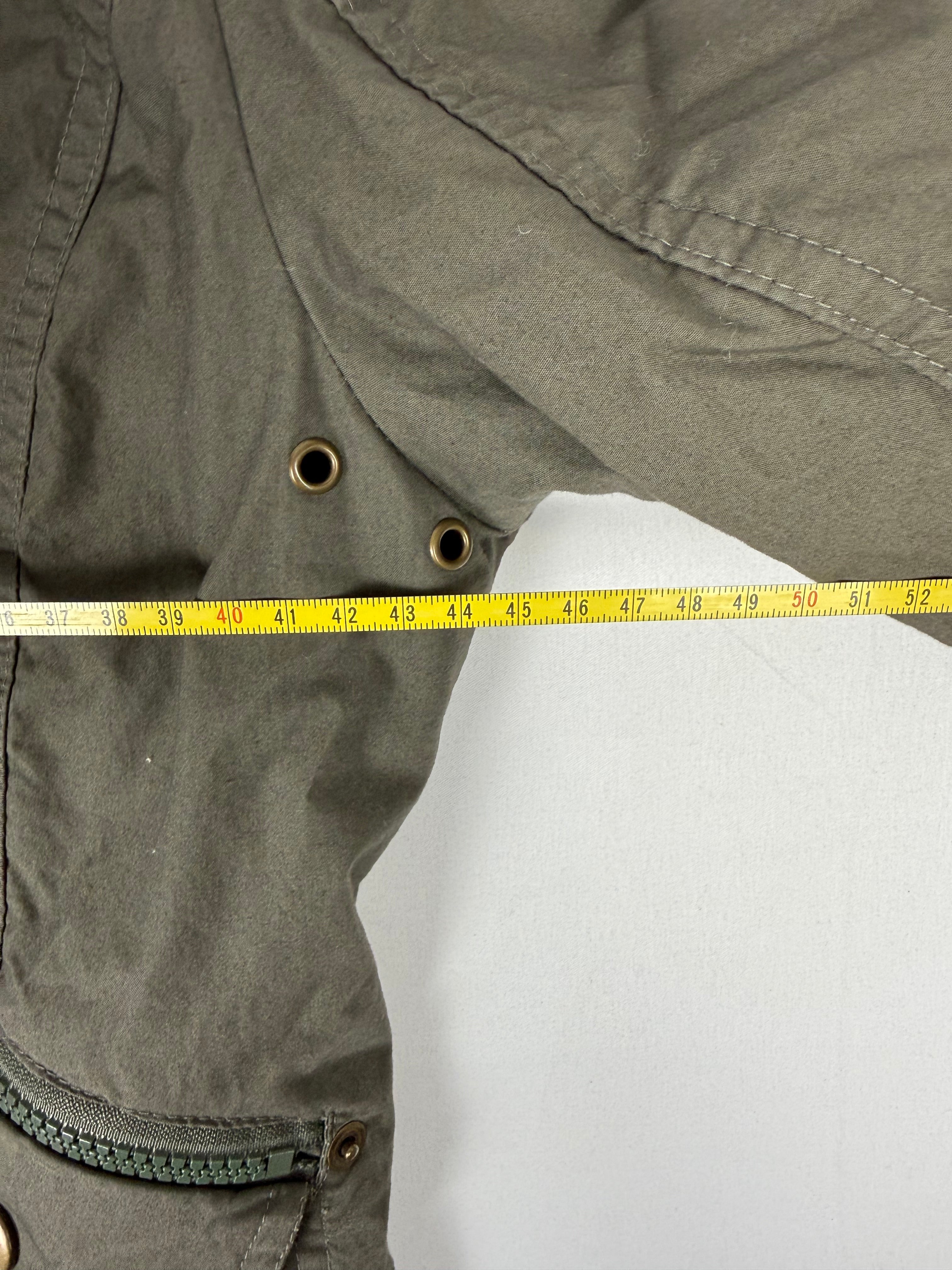 Veste ajustée 100 % coton kaki (L)