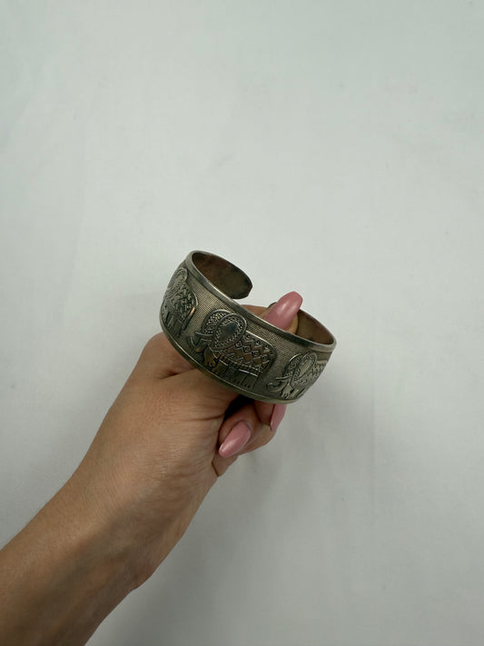 Wood bangle bracelet