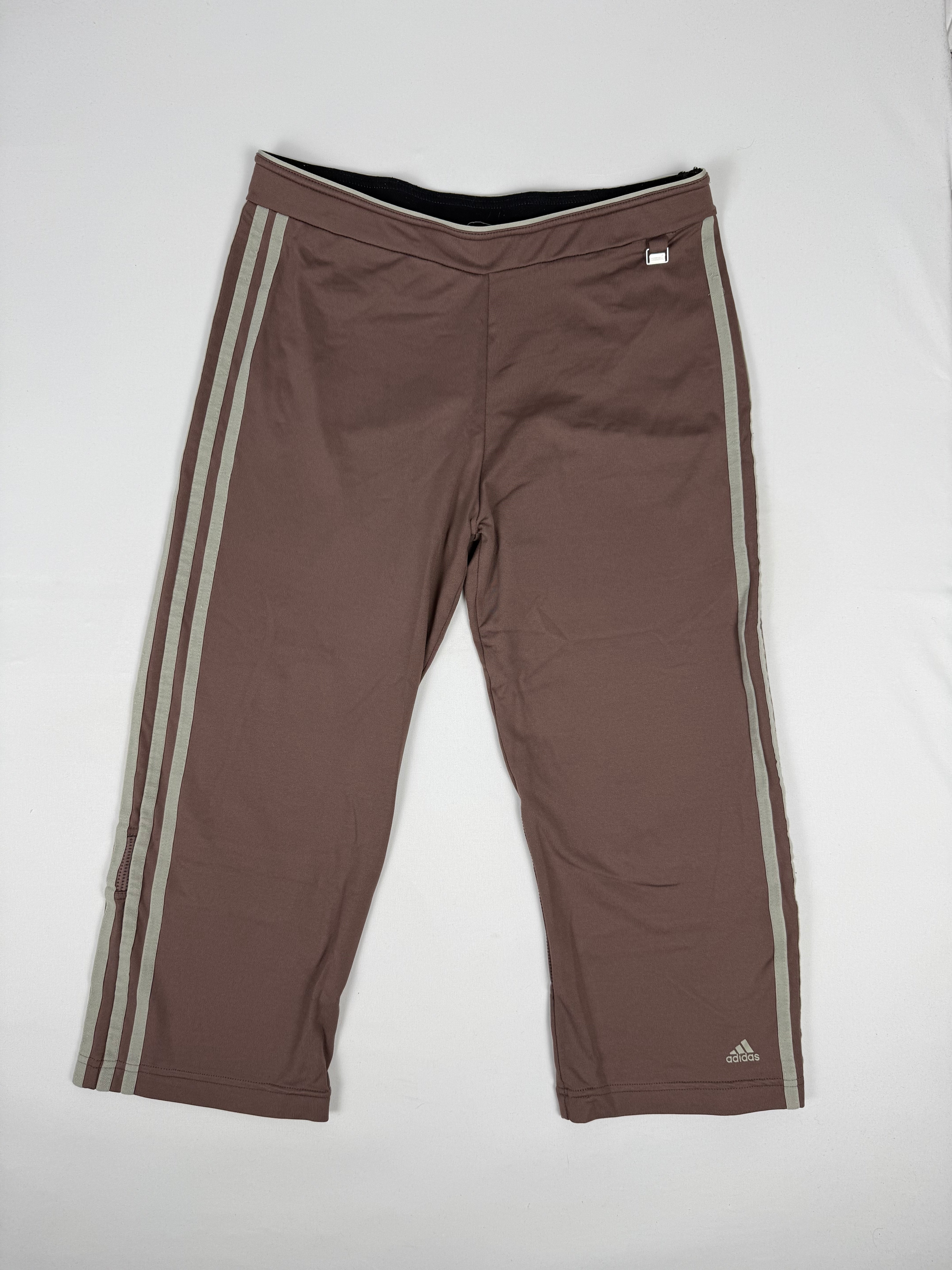 Brown super stretchy capri pants (L)