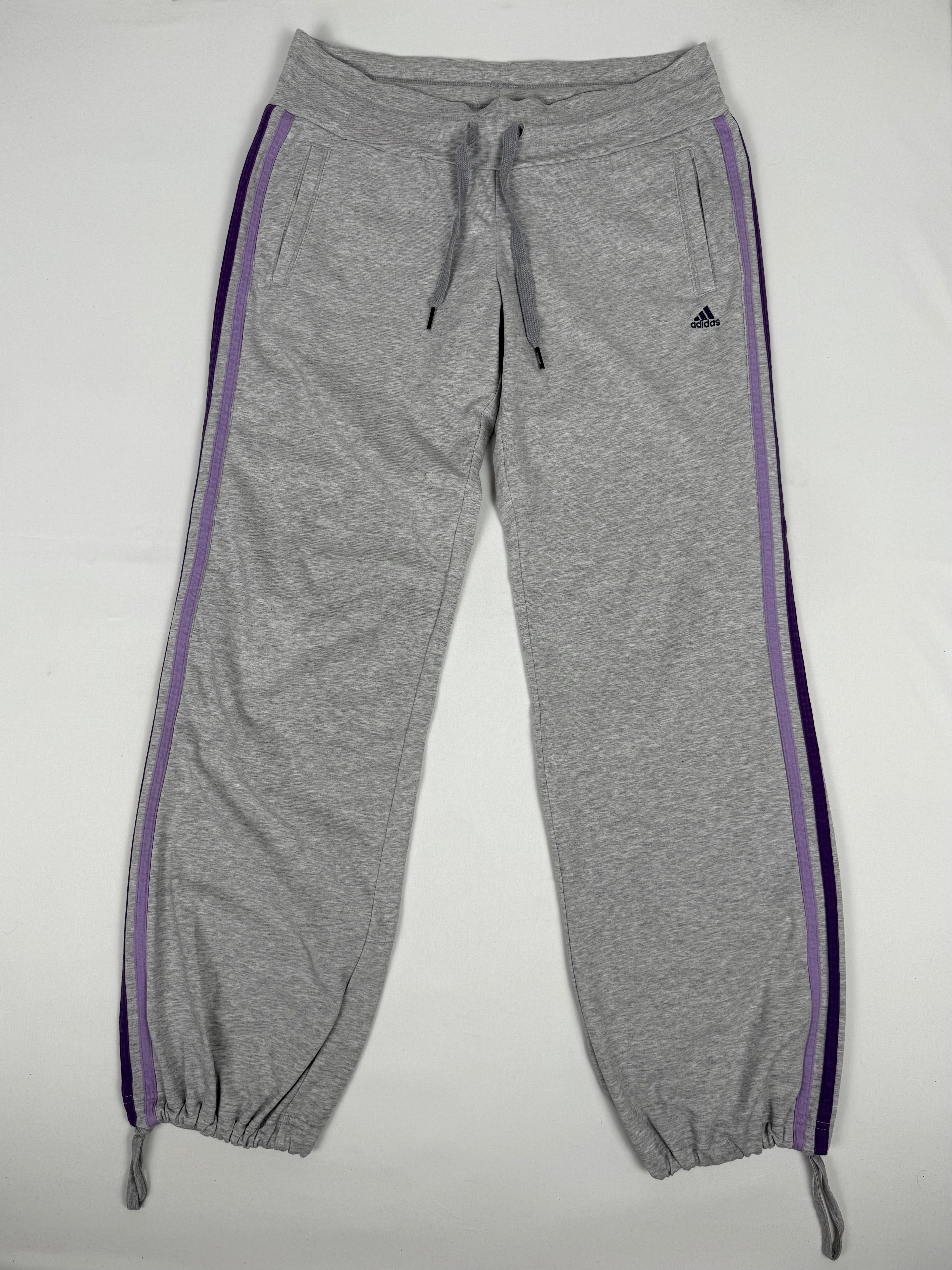 Grey & purple low rise baggy pants (M)