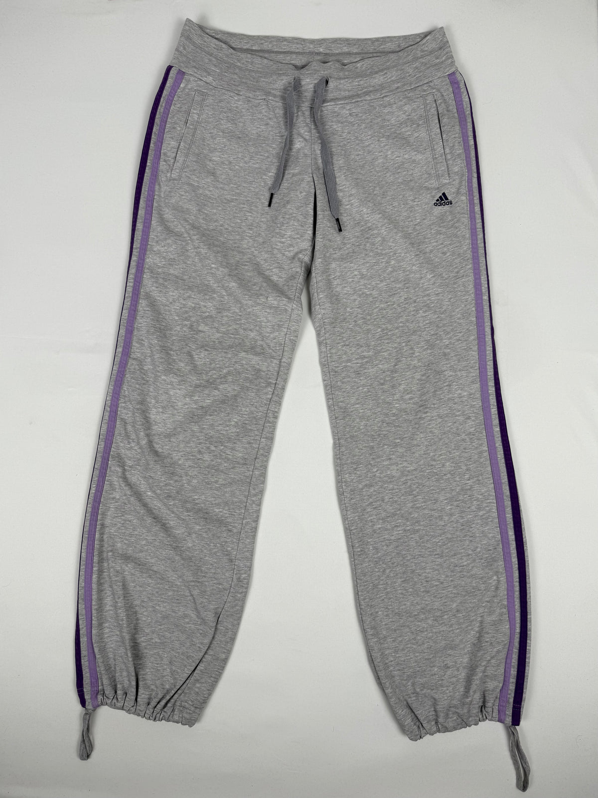 Grey & purple low rise baggy pants (M)