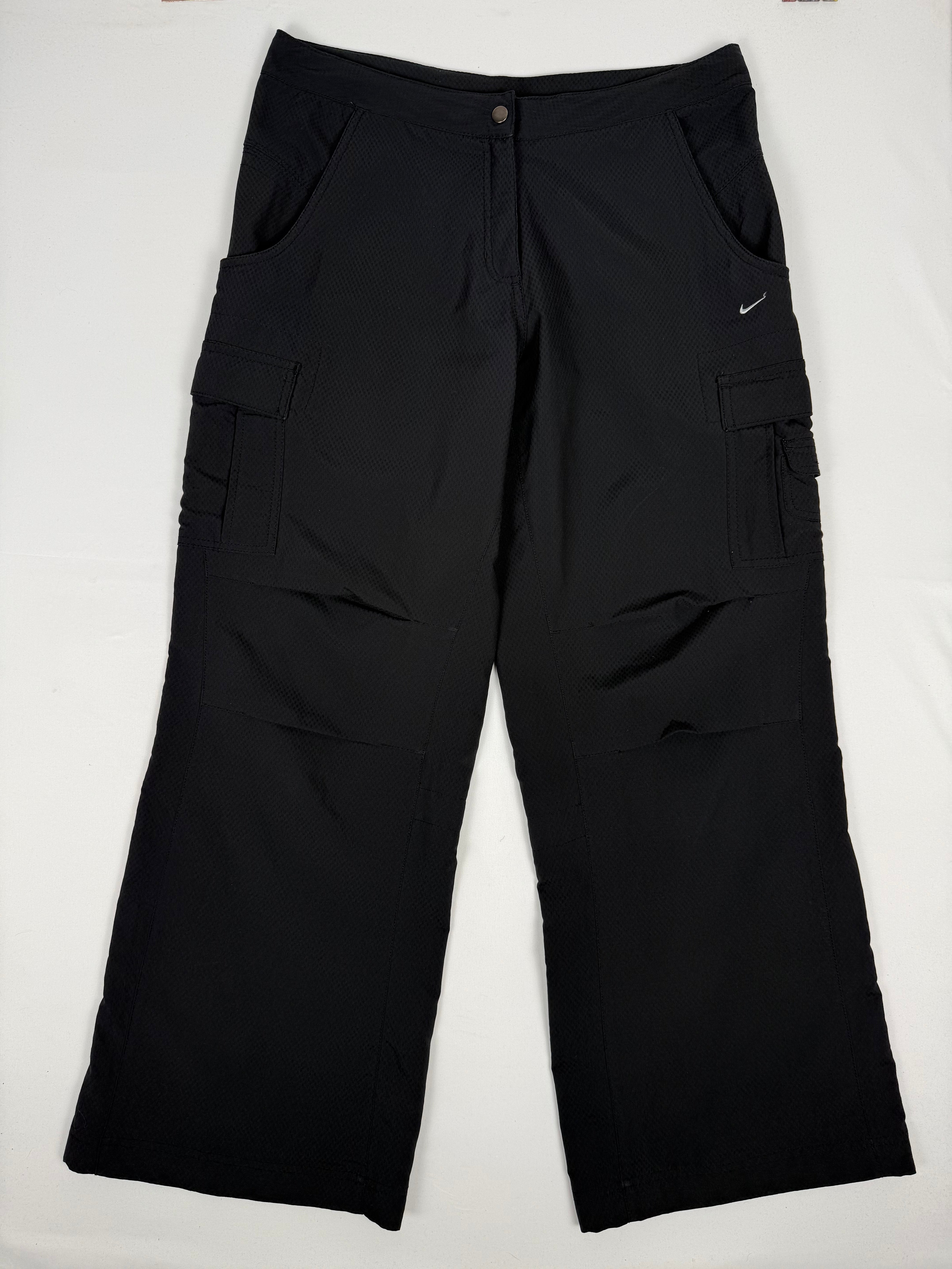 Black low rise baggy pants (L)