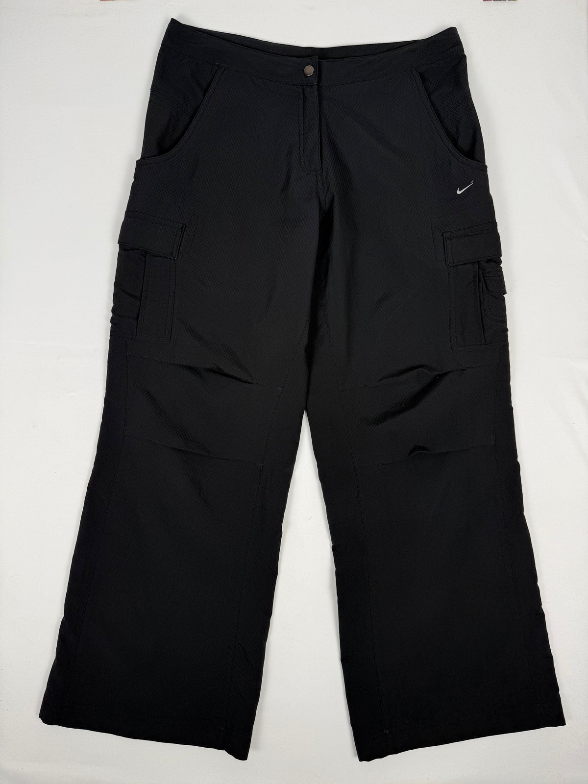 Black low rise baggy pants (L)