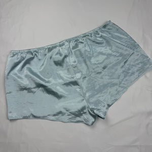 Baby blue silky low rise mini short (S/M)