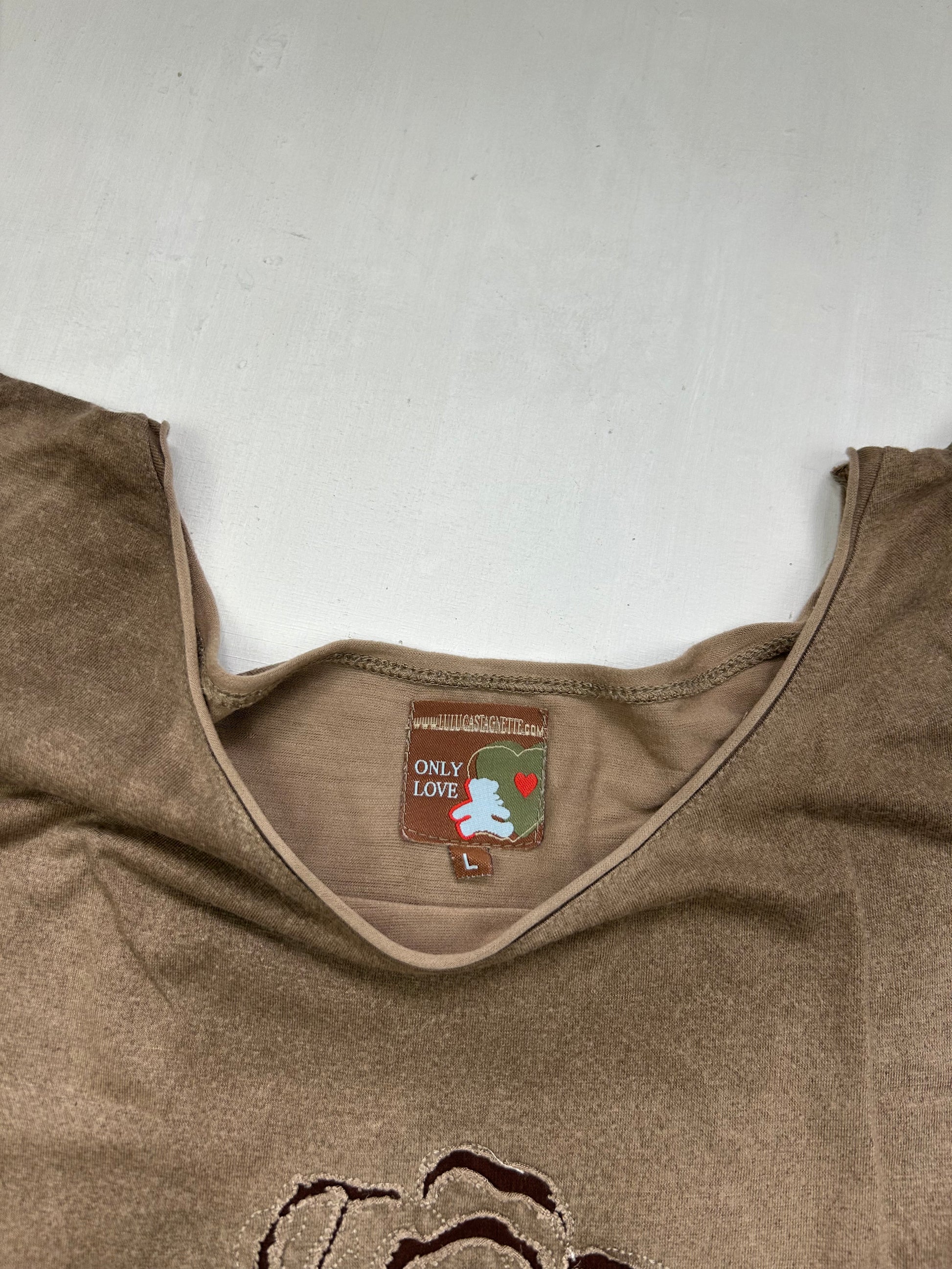 Brown cotton tank top (L)