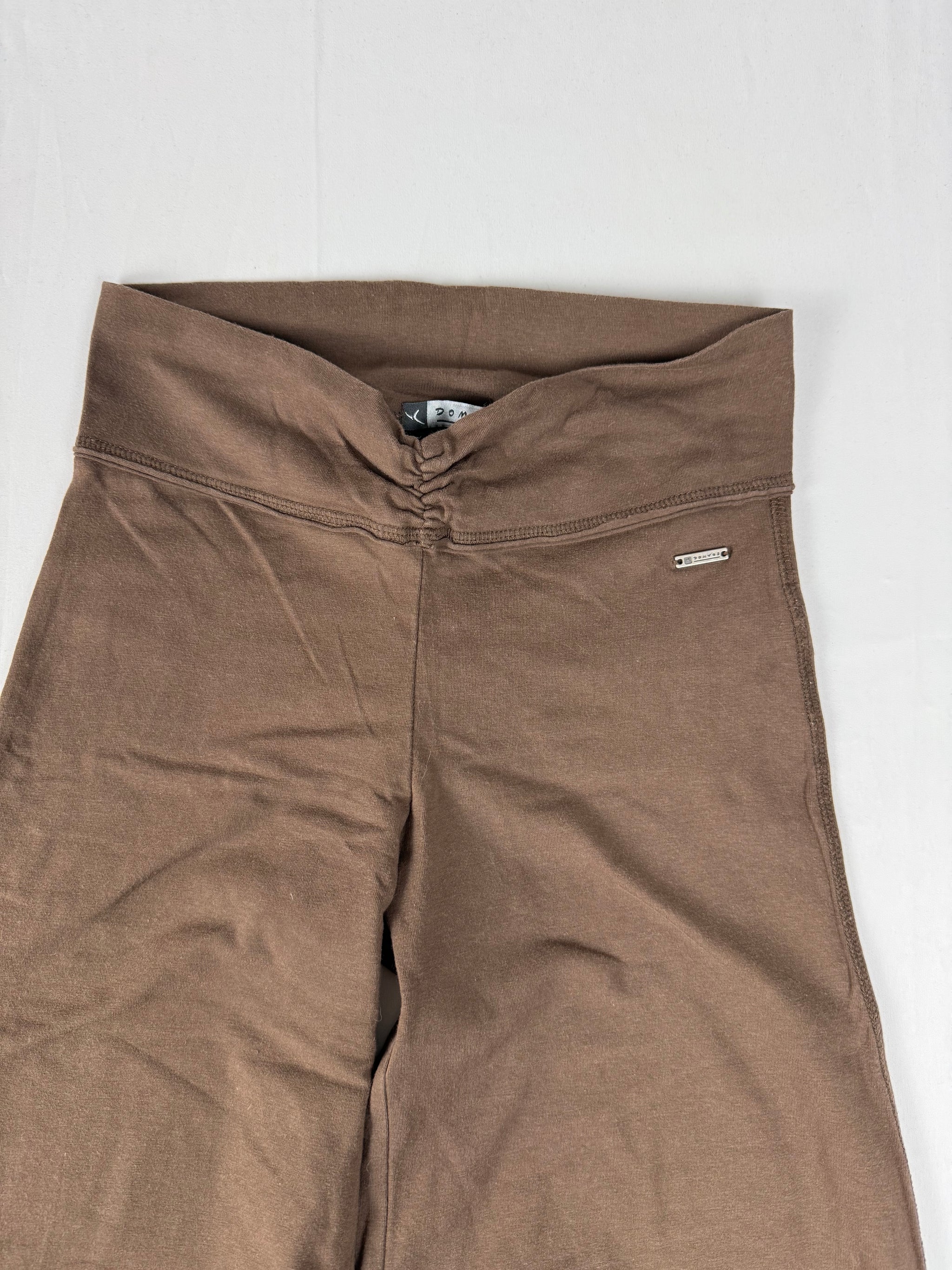 Brown activewear low rise sirwal capri pants (S)
