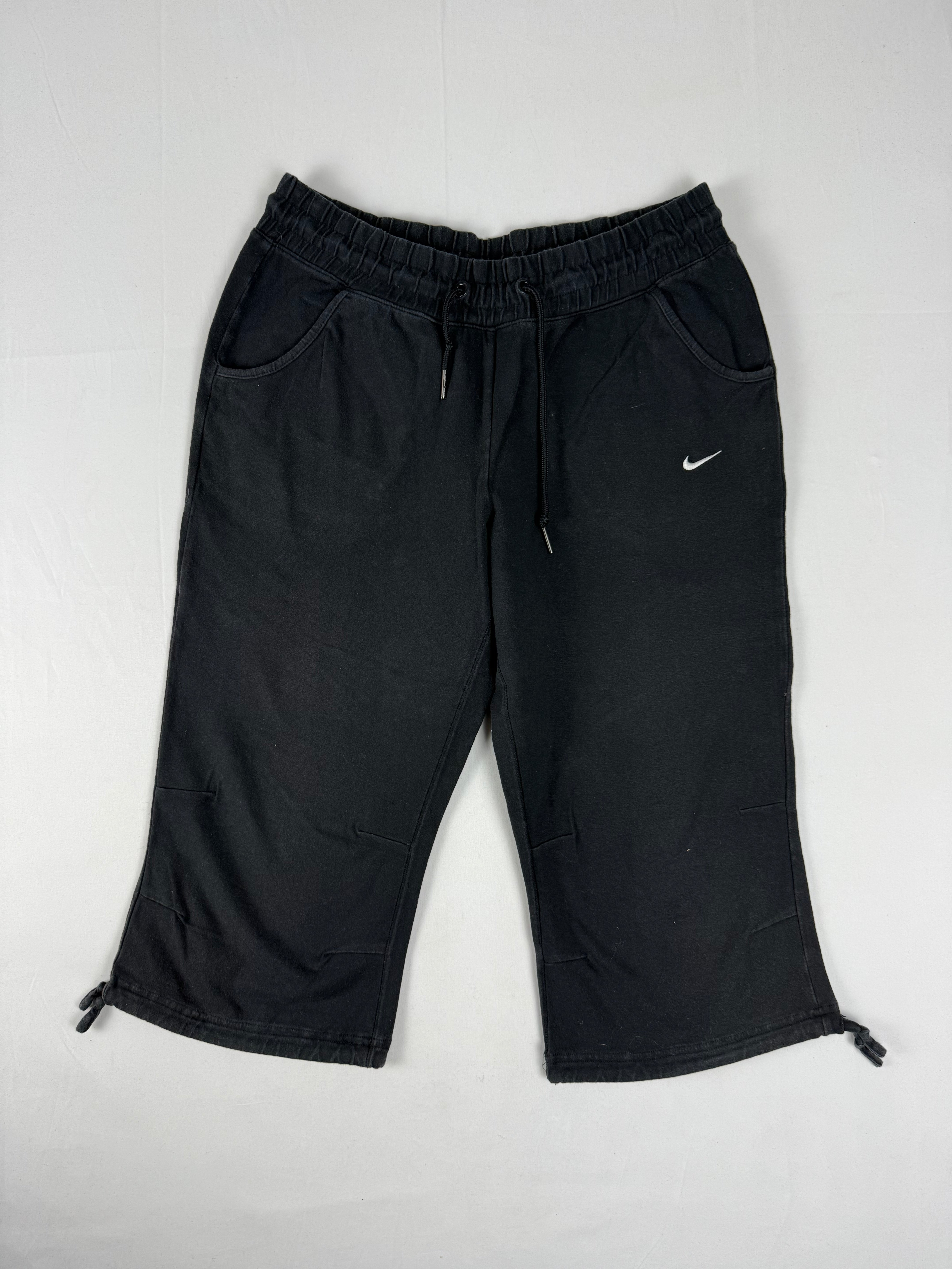 Black cotton activewear capri pants (XS/S)