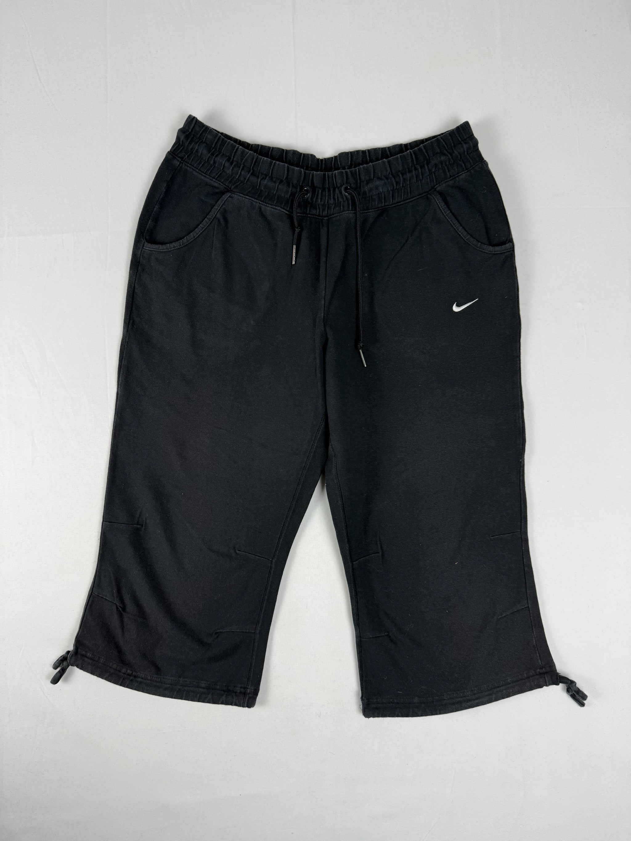 Black cotton activewear capri pants (XS/S)