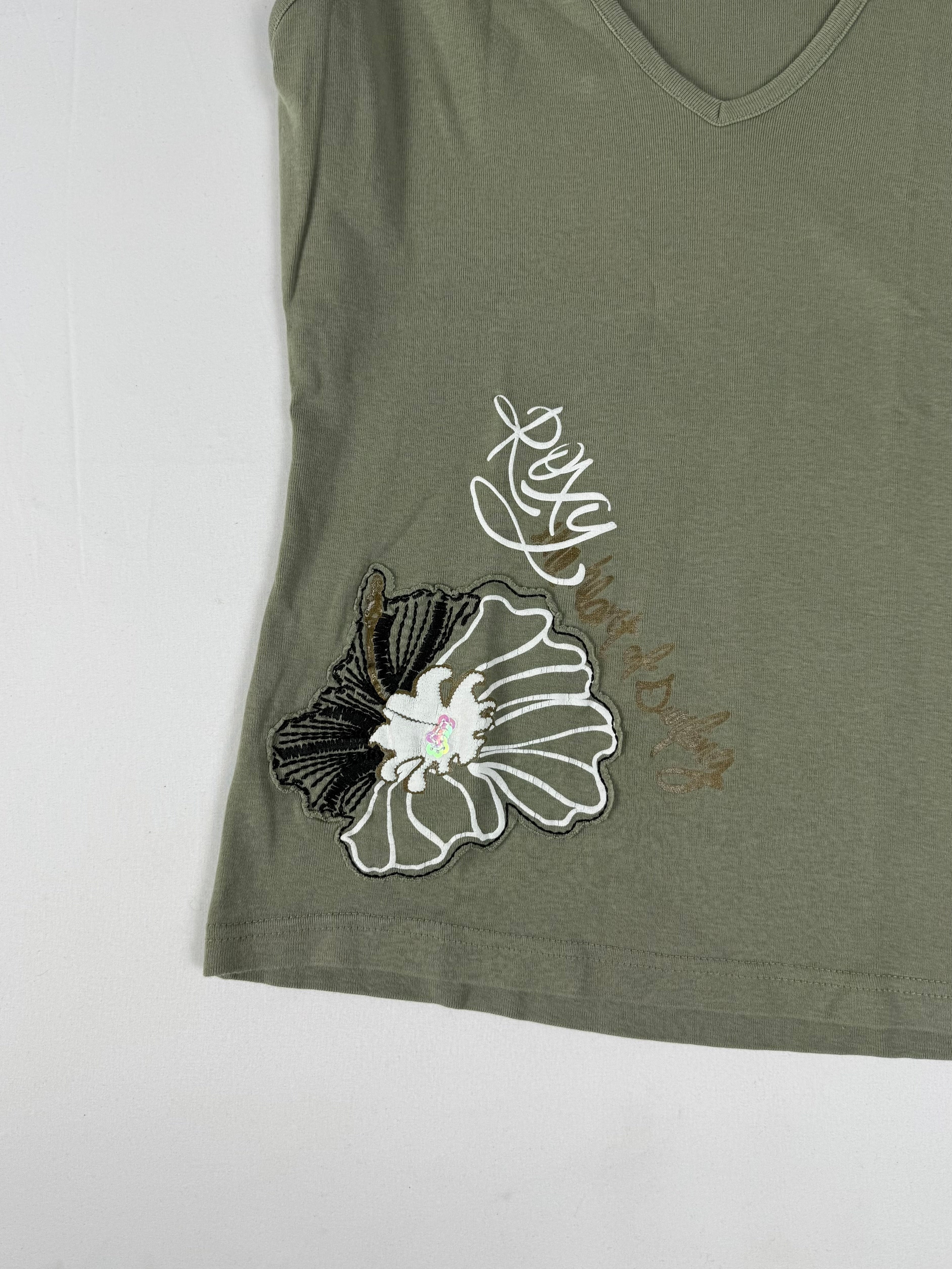 Khaki 100% cotton top (XL)