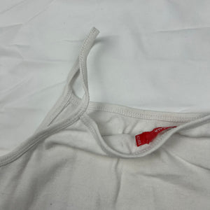 White floral 100% cotton cami top (XL)