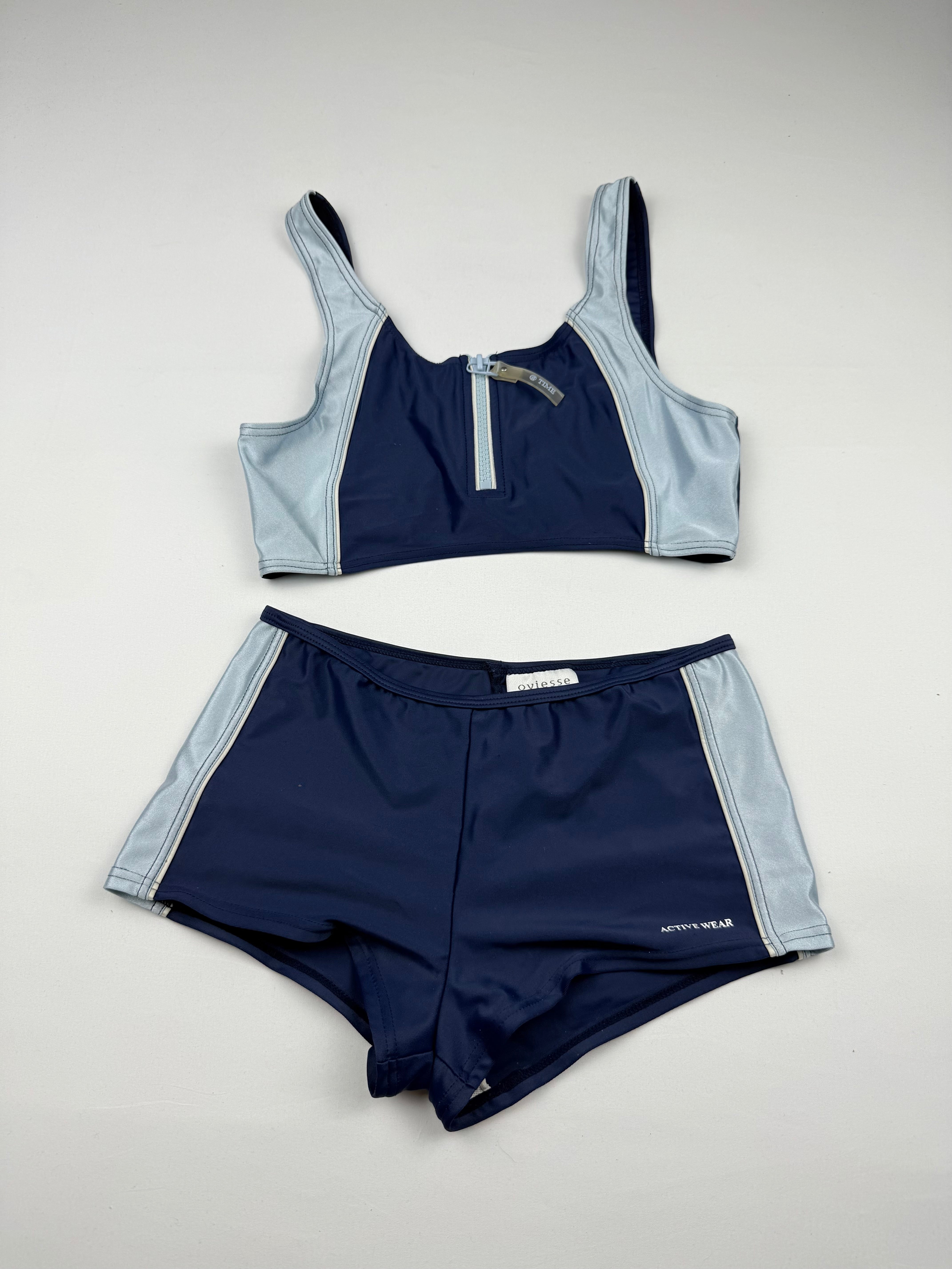 Navy shorty bikini set (S)