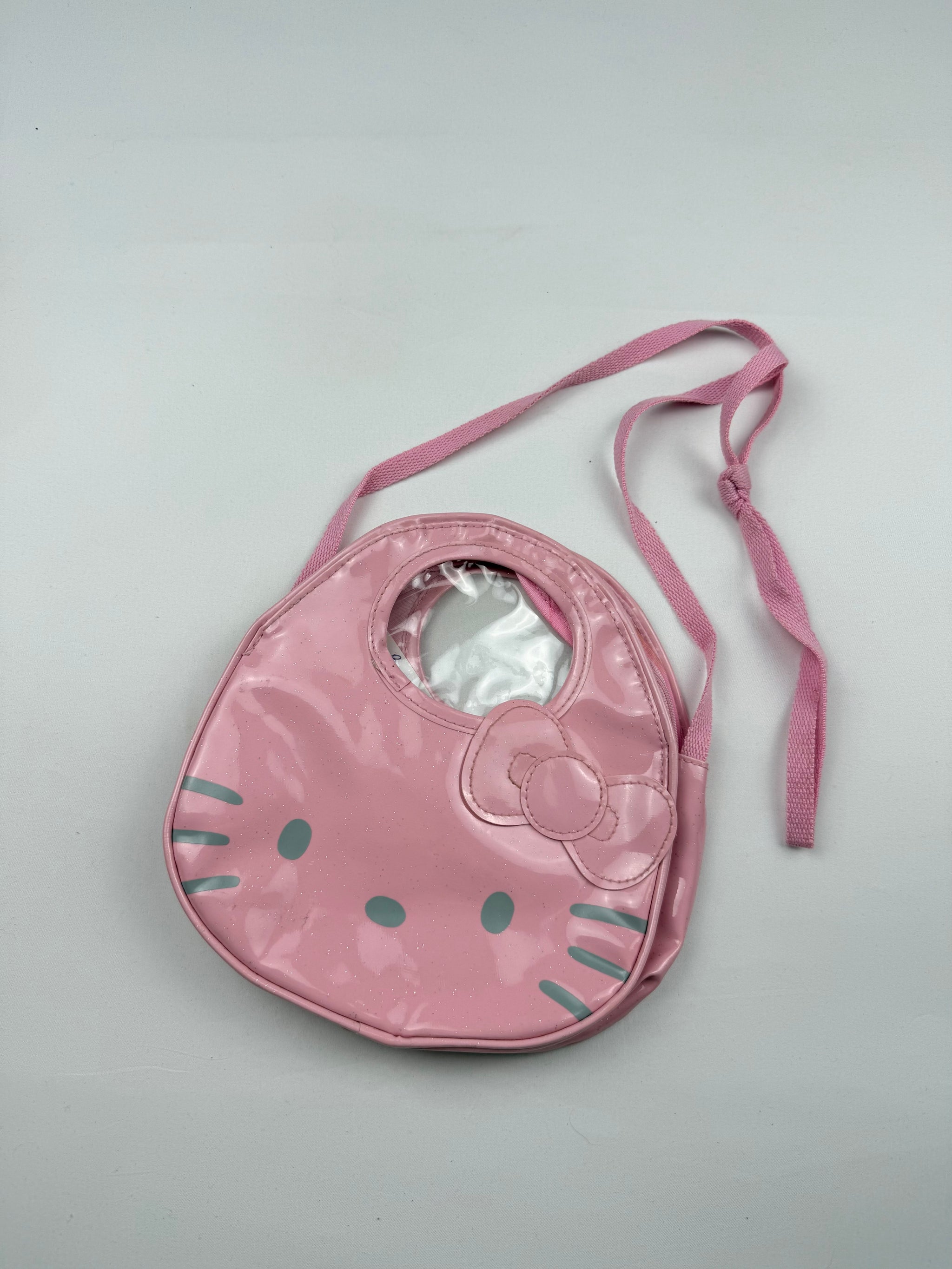 Pink kitten mini shoulder bag