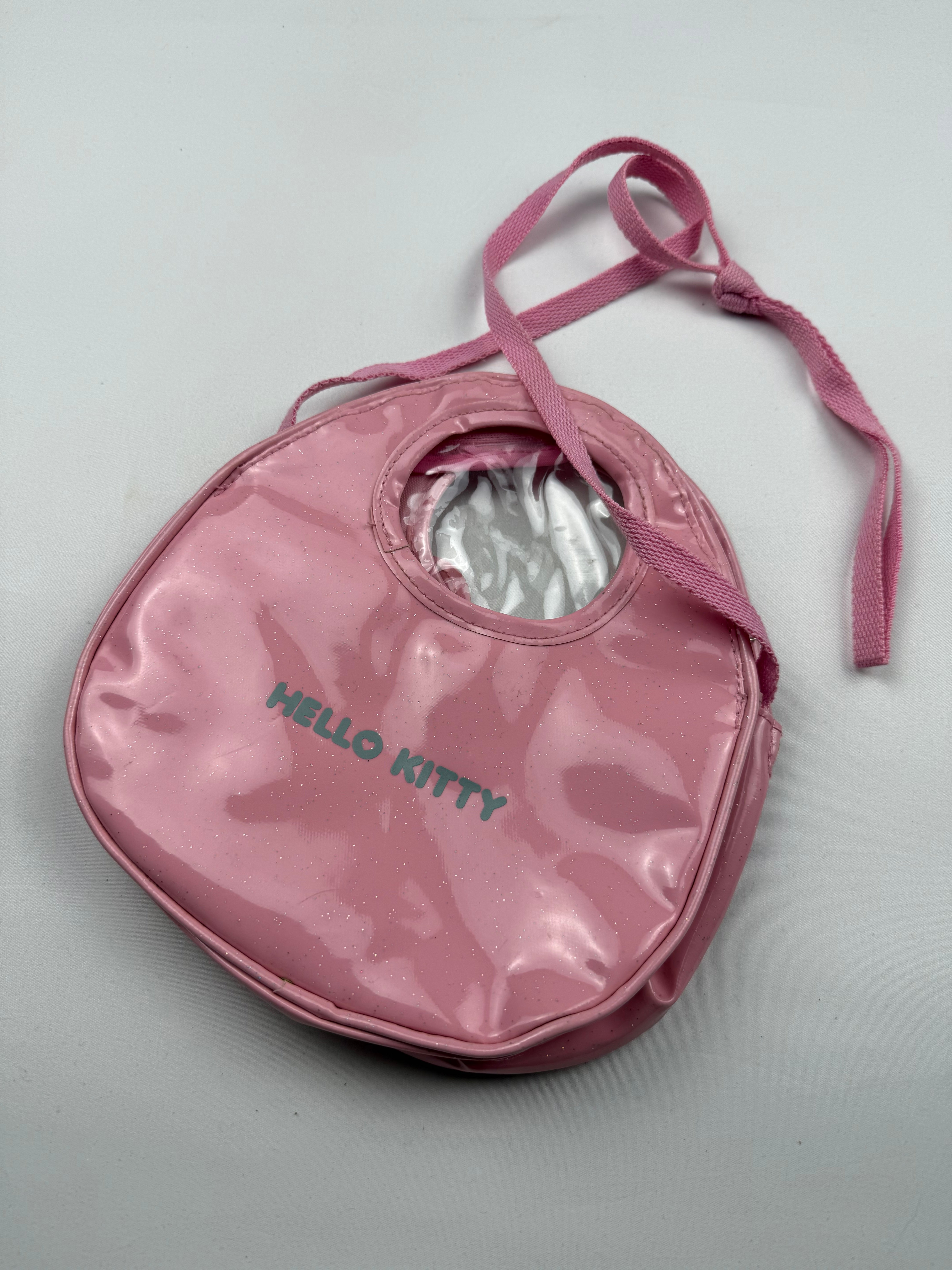 Pink kitten mini shoulder bag