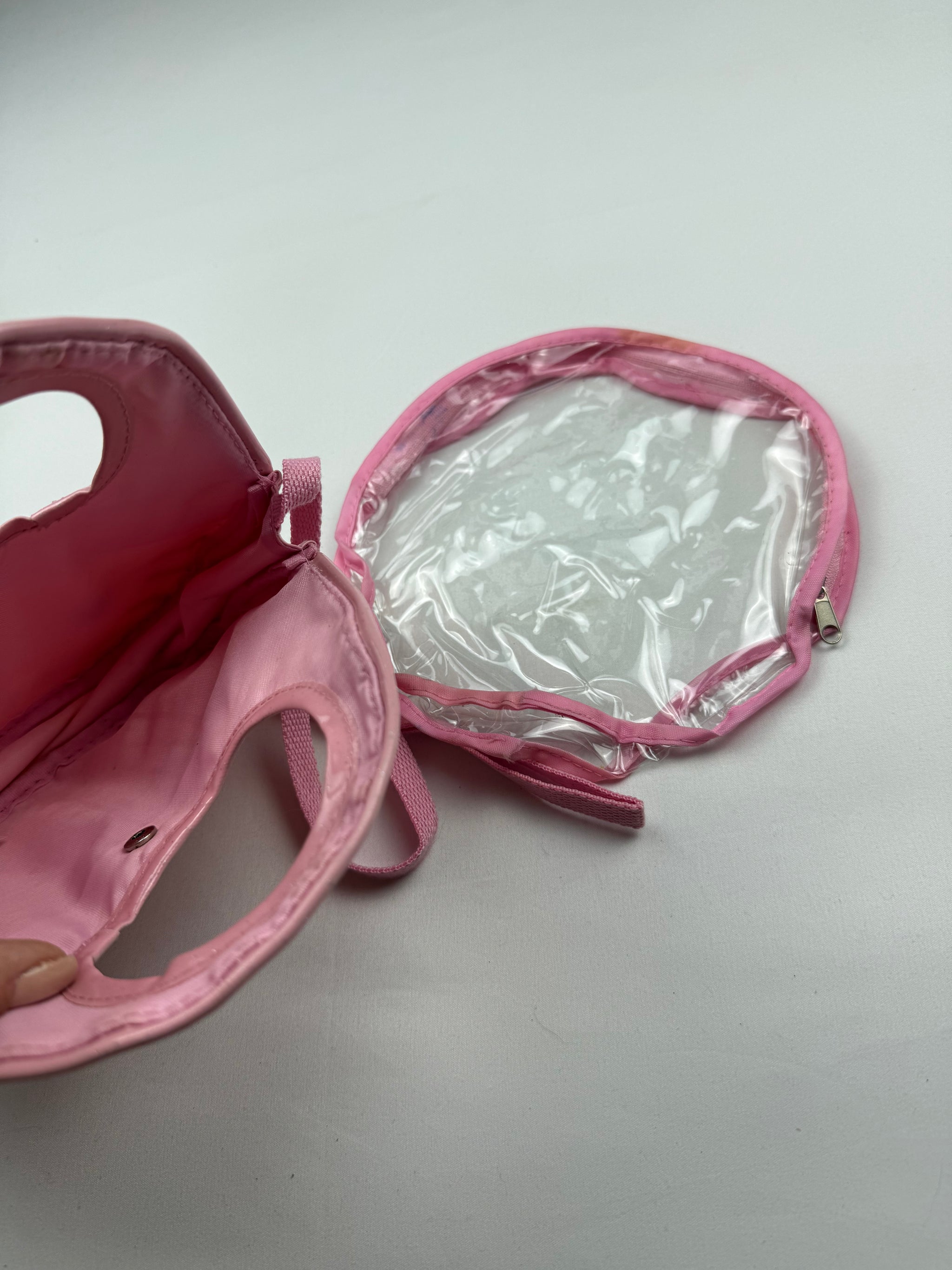Pink kitten mini shoulder bag