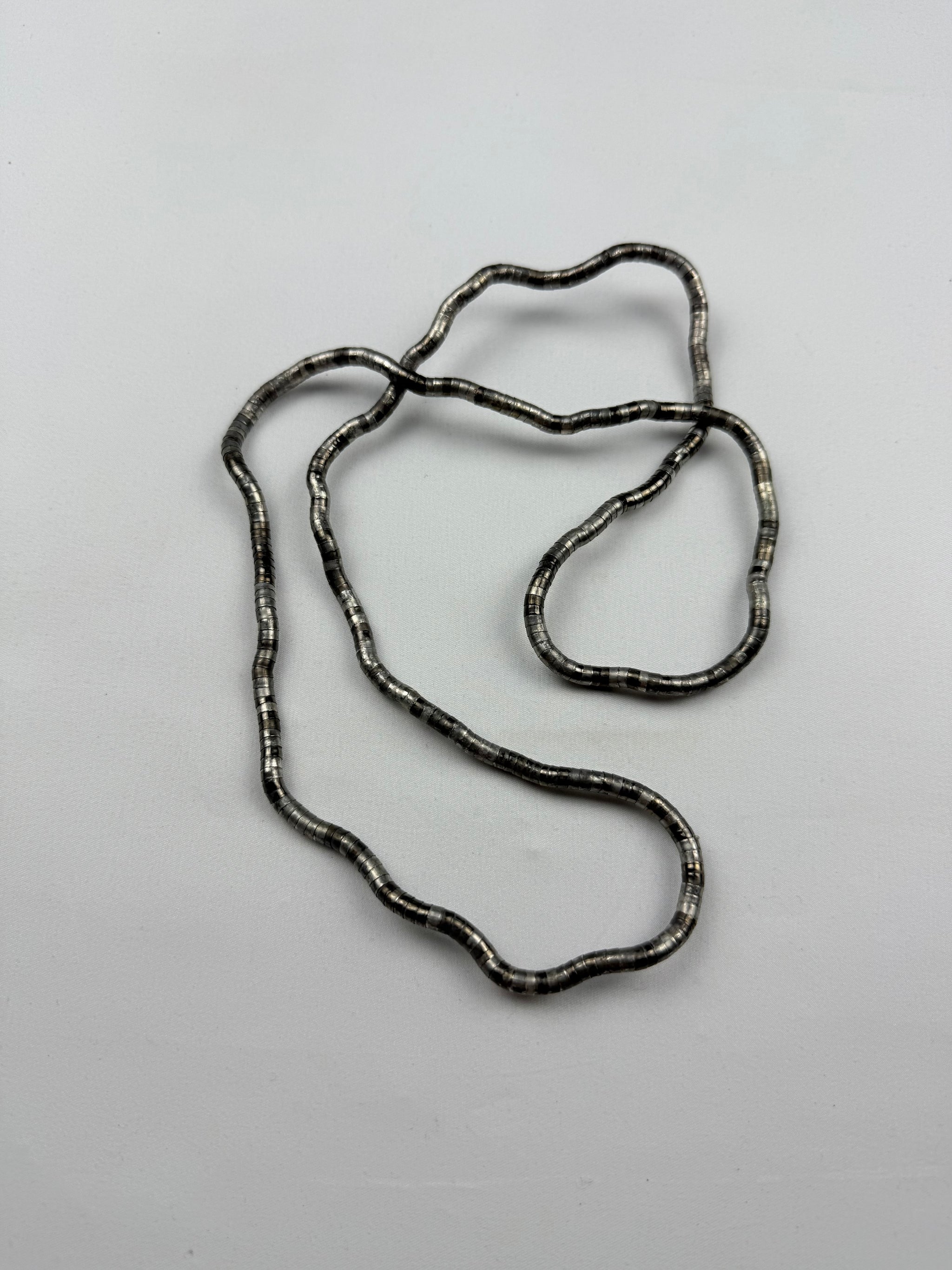 Silver inox bendable necklace