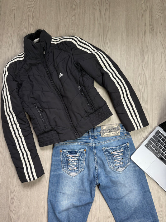 Black puffer jacket (M)