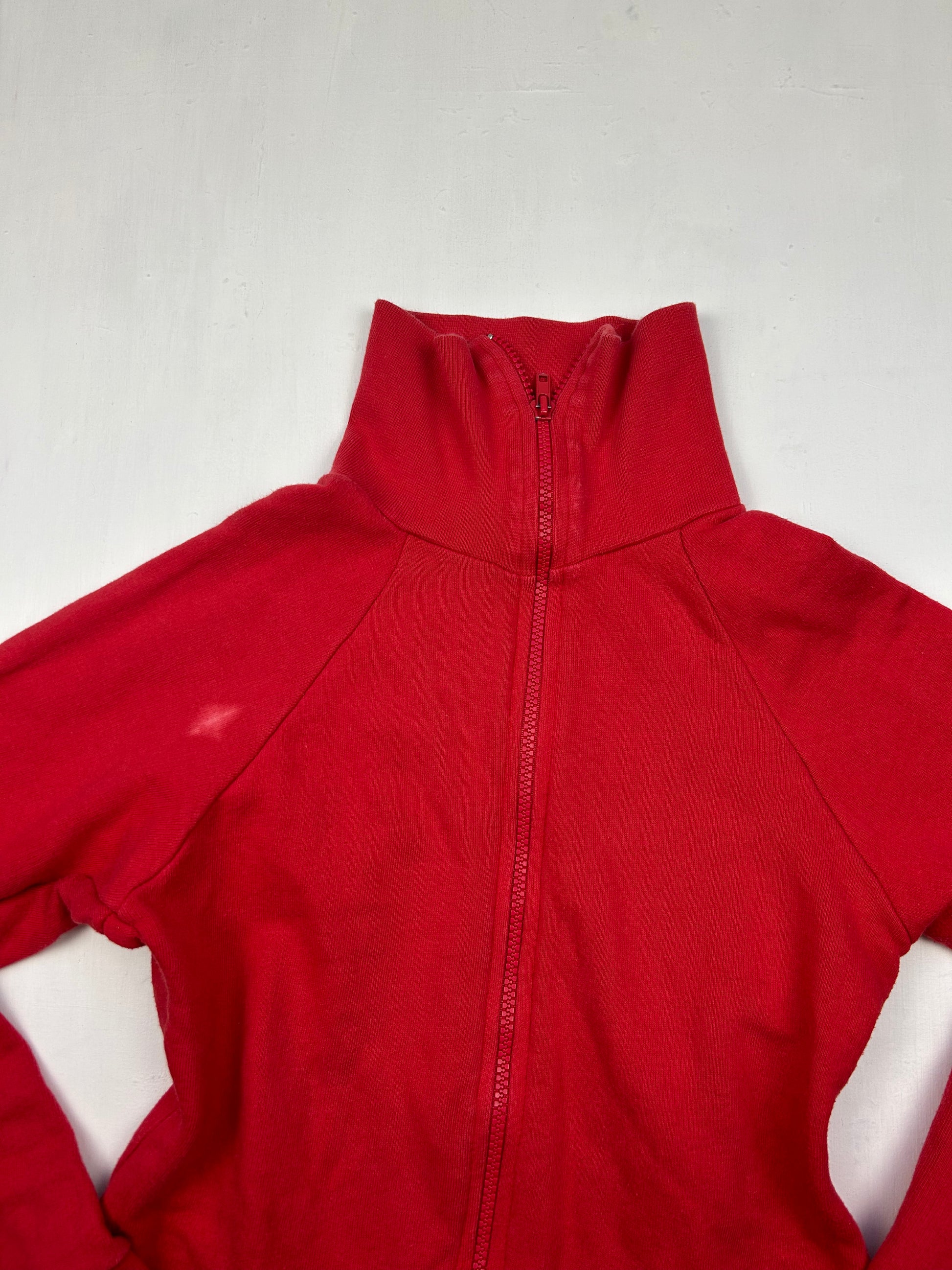 Red zip up sweatshirt (S)