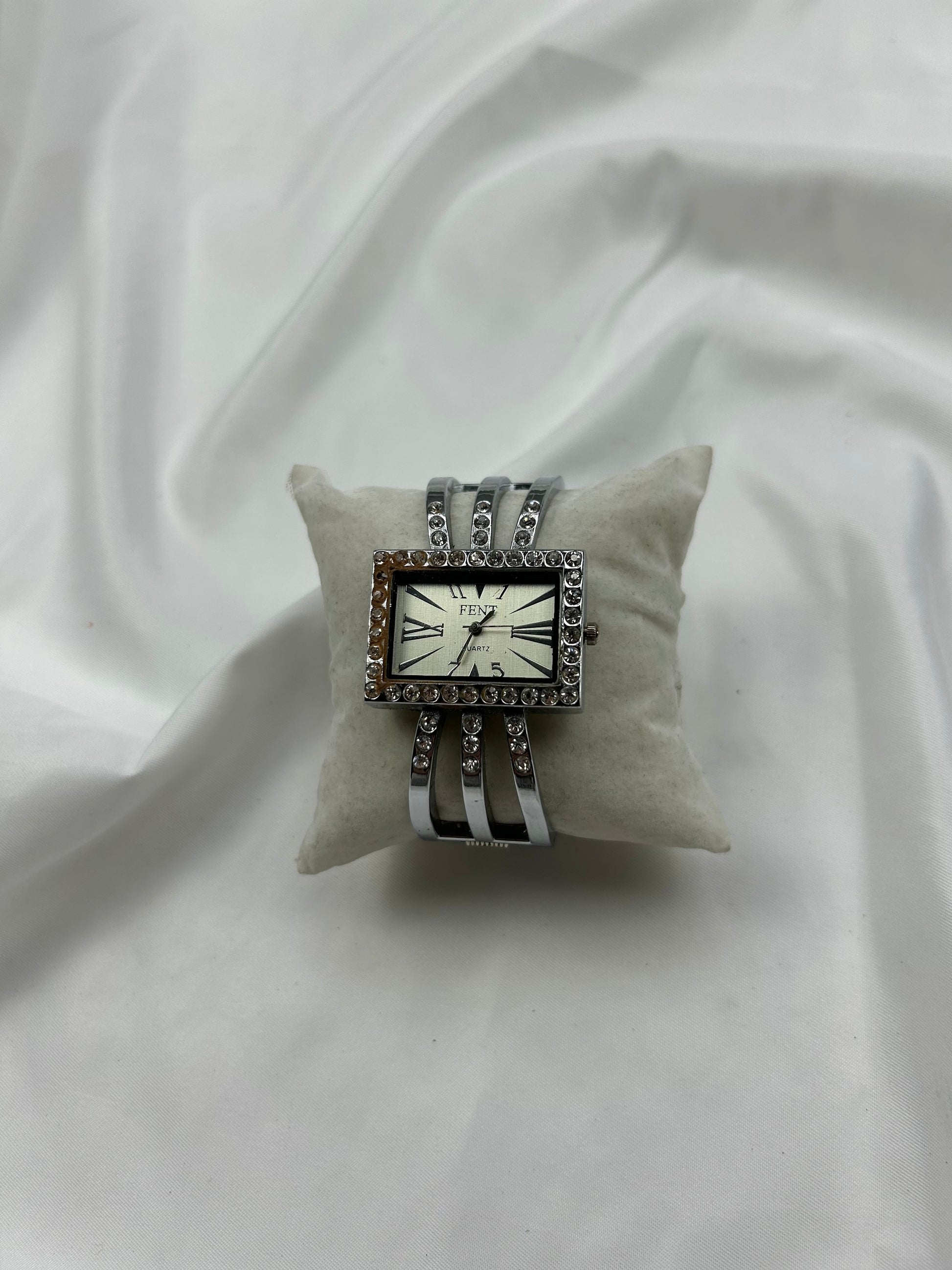 Vintage silver  inox bracelet jewelry watch